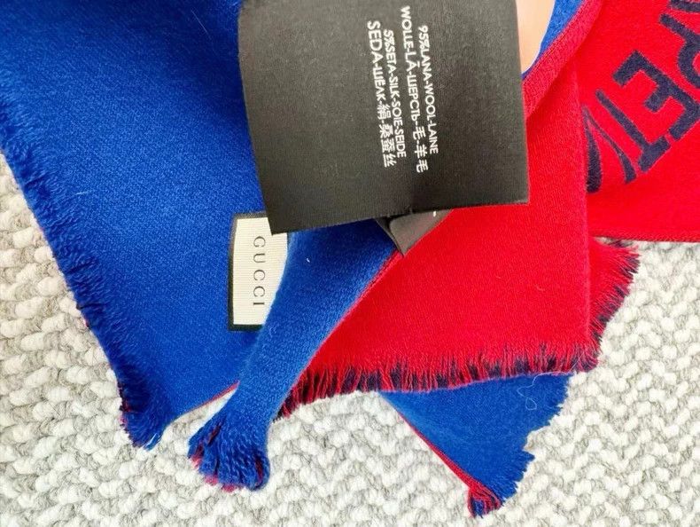 Gucci Gucci Wool silk scarf 2502-Nextarrow Size ONE SIZE - 5 Thumbnail