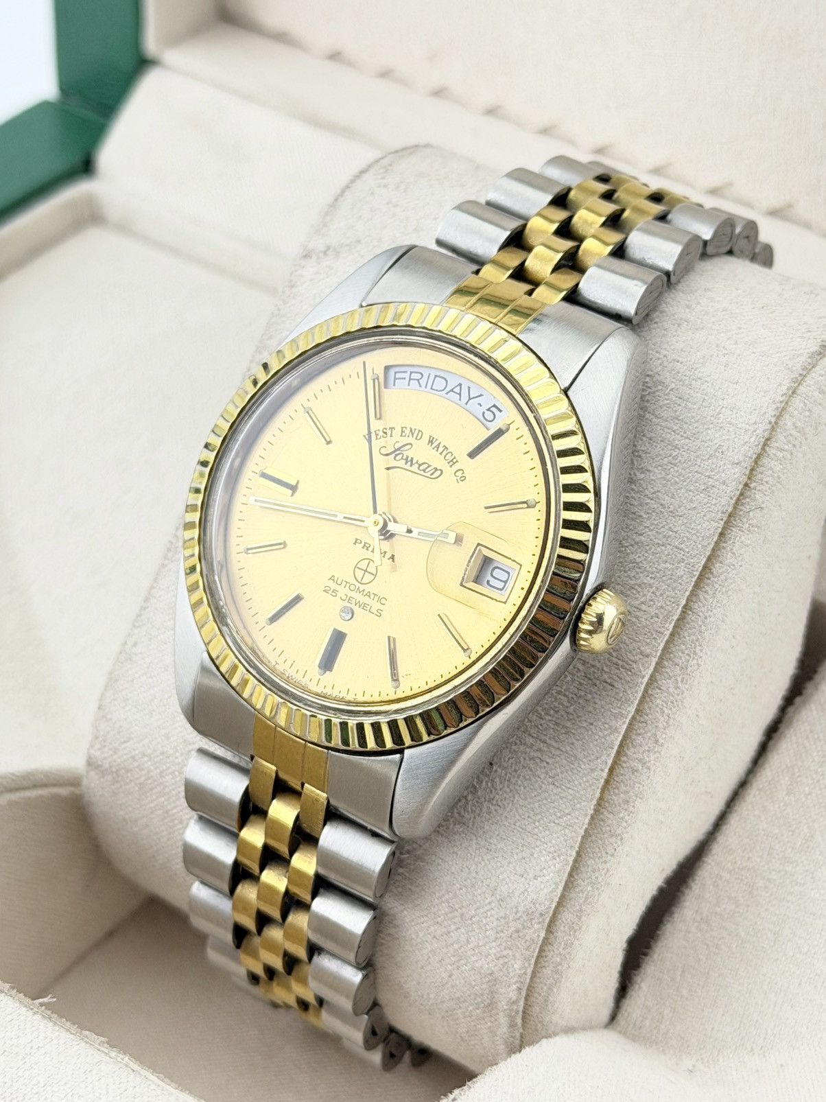 West End Watch Co. West End Watch Sowar Prima Wrist Watch Vintage Size 38 - 5 Thumbnail