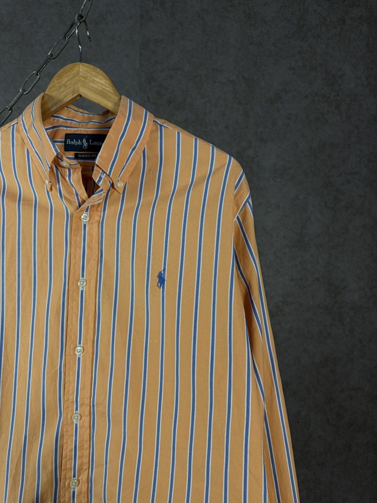 Polo Ralph Lauren Polo Ralph Lauren designer vintage striped shirt Size US XL / EU 56 / 4 - 2 Thumbnail