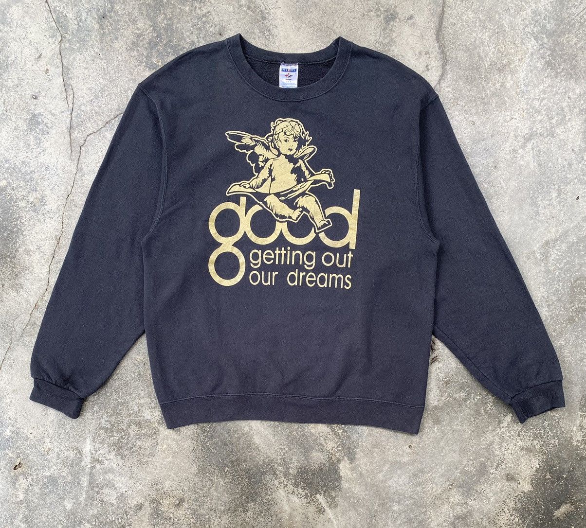 Vintage Vintage Good Music Getting Out Our Dreams Record Sweatshirt Size US L / EU 52-54 / 3 - 1 Thumbnail