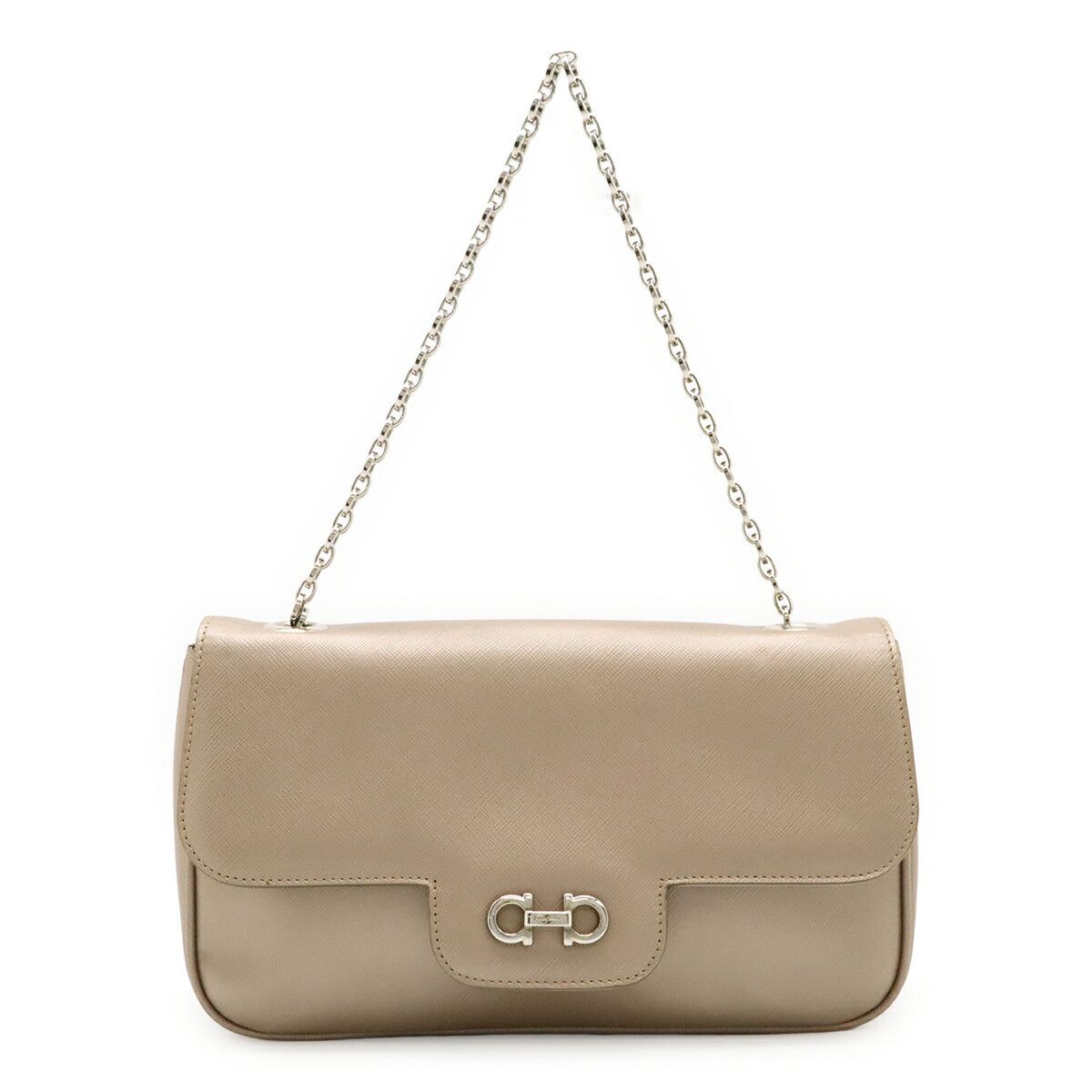 Salvatore Ferragamo Salvatore Ferragamo Salvatore Ferragamo Metallic Leather Handbag Chain Bag Leather Shoulder Bag AU-21B723 DUTY FREE for USA Size ONE SIZE - 1 Thumbnail