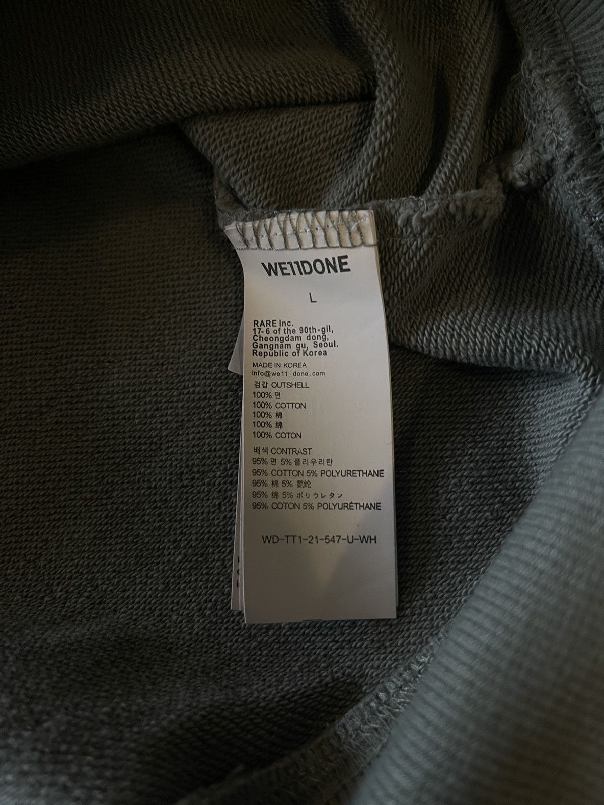 WE11DONE WE11DONE Pull over Crewneck Sweater Size US L / EU 52-54 / 3 - 5 Thumbnail