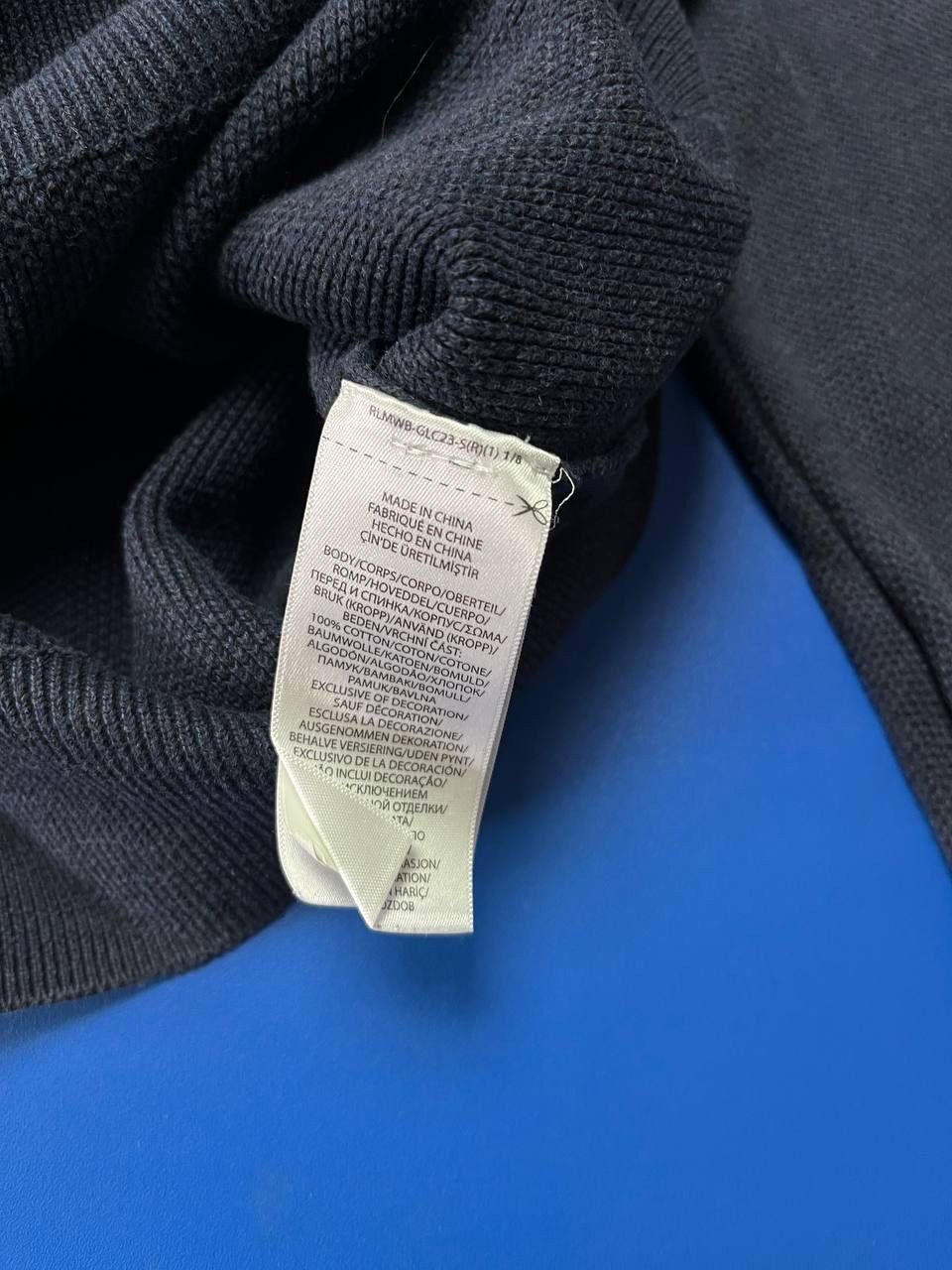 Polo Ralph Lauren Polo Ralph Lauren 1/4 Zip Pullover Sweater Grey Black Cotton Size US L / EU 52-54 / 3 - 8 Thumbnail