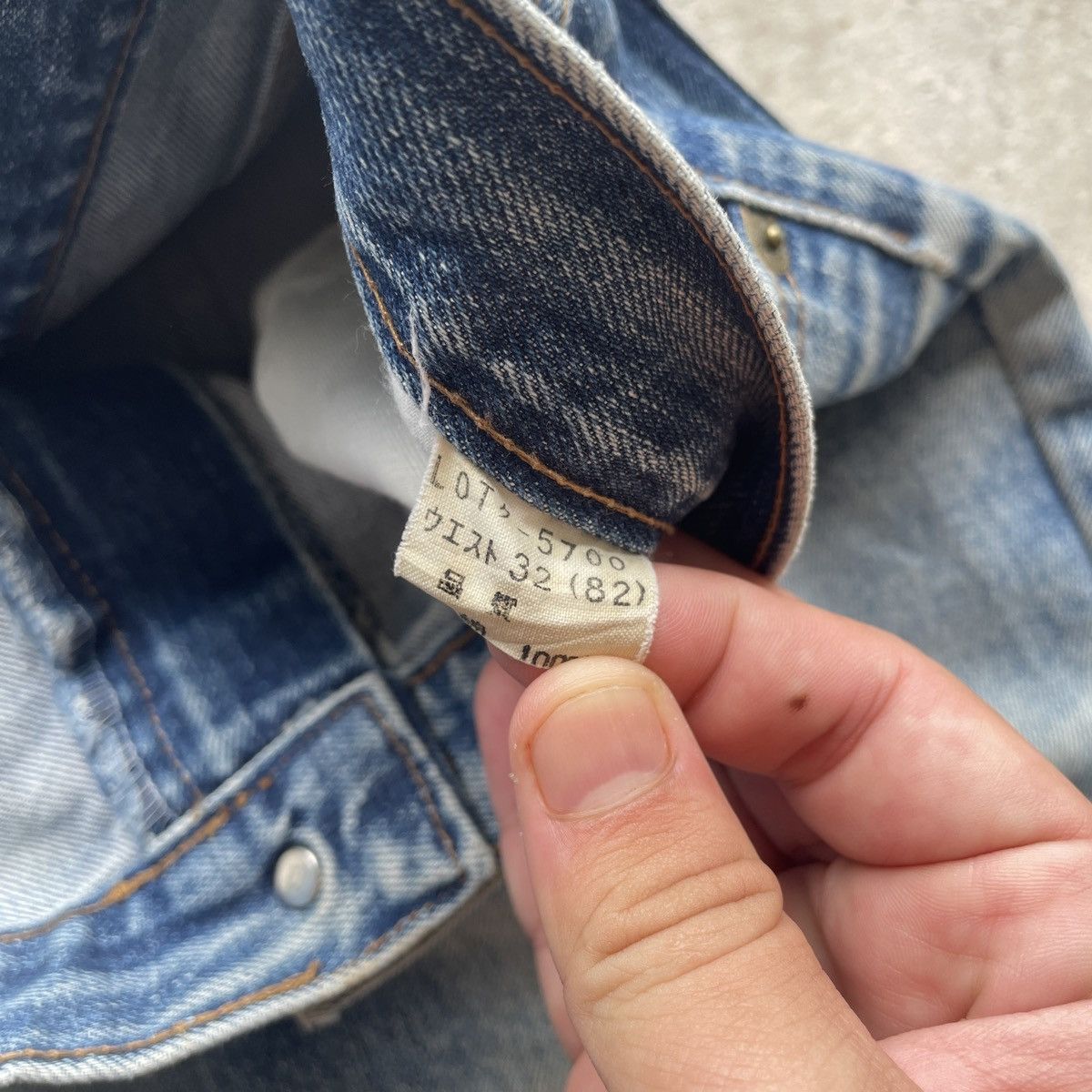 Japanese Brand Vintage Japanese StoneWash Distressed Jeans Faded Denim Pant Size US 31 - 7 Thumbnail