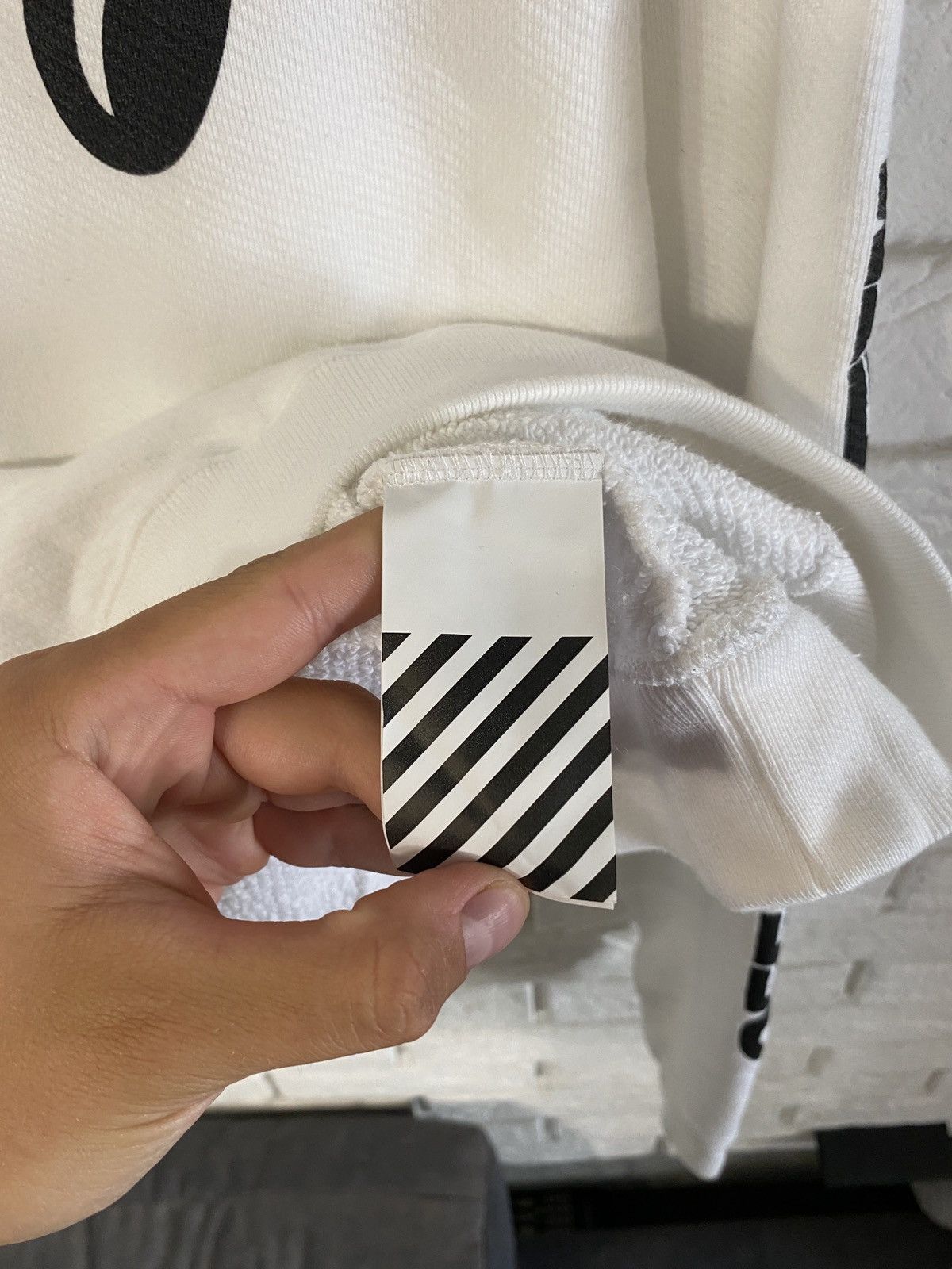 Off-White Off-White Split Halftone Arrows Oversized Crew Sweatshirt Size US L / EU 52-54 / 3 - 10 Thumbnail