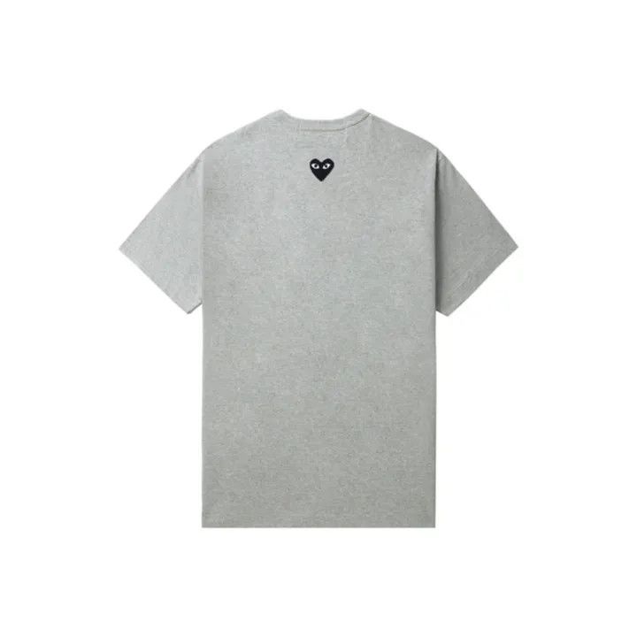 Comme des Garcons Comme des Garçons Play Gray Heart Embroidered T-Shirt 0079 Size US L / EU 52-54 / 3 - 1 Thumbnail