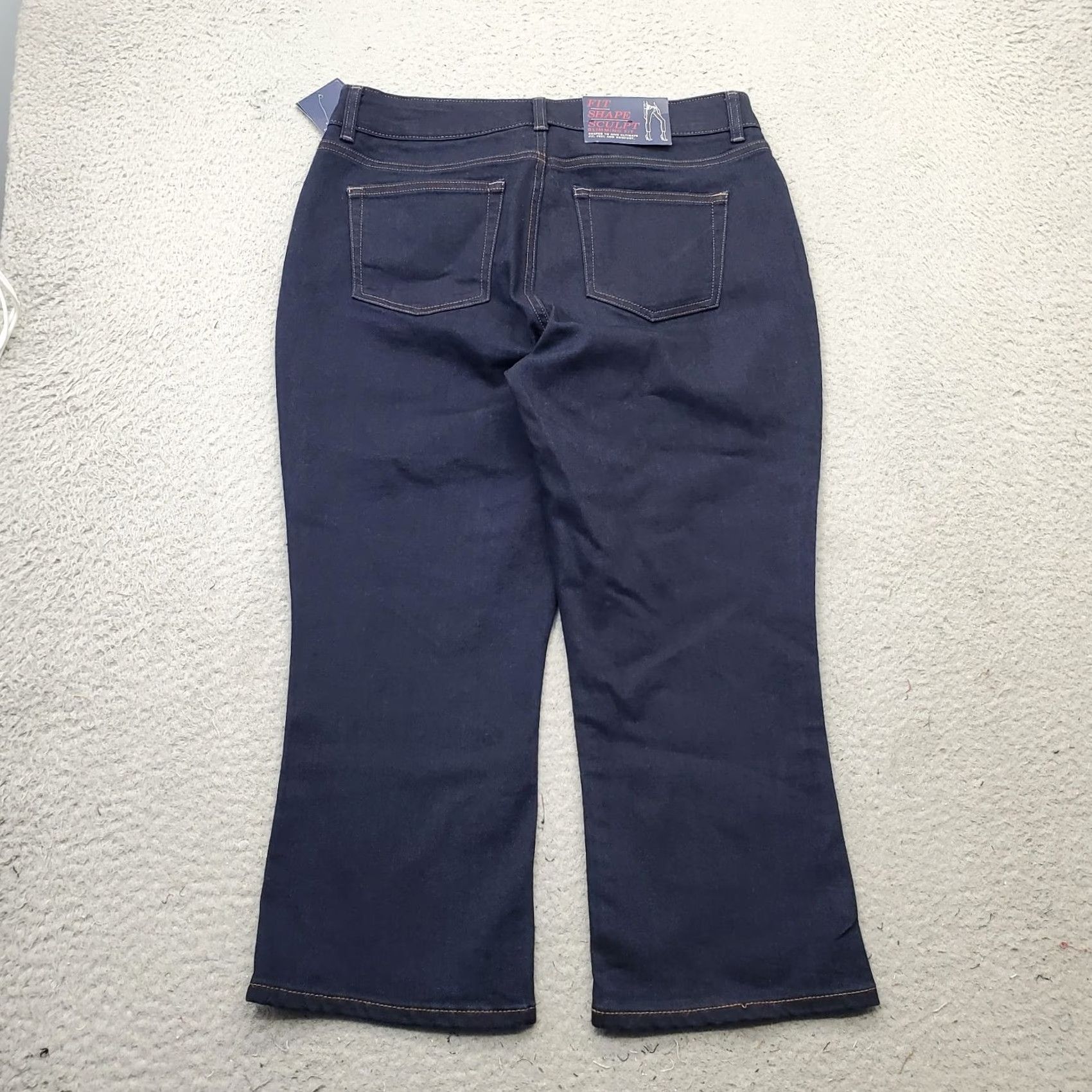 Chaps Chaps Womens 10 Blue Denim Capri Jeans Stretch Comfortable Slim Leg Mid Rise Shirt/Jeans? Size 32" / US 10 / IT 46 - 2 Thumbnail