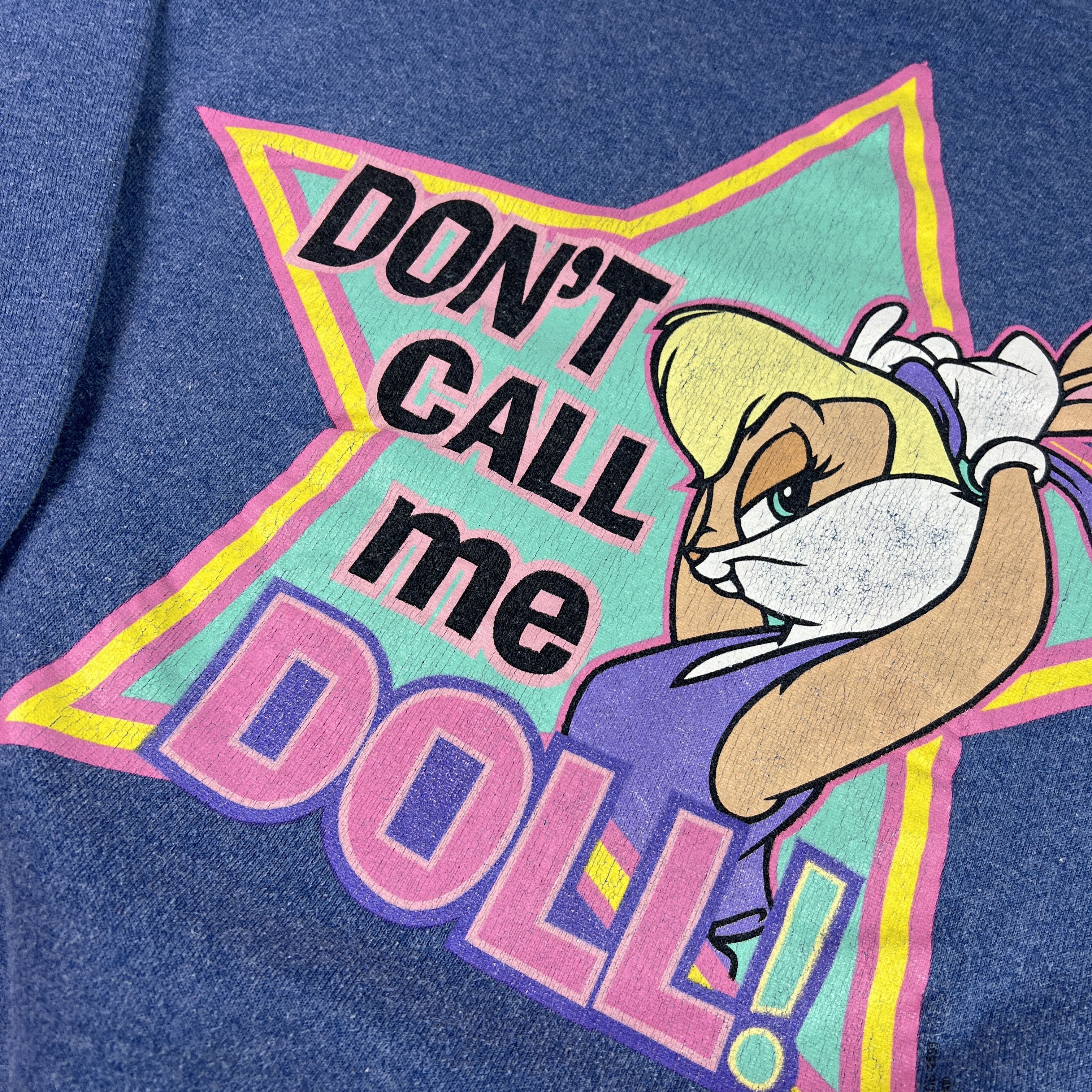 Warner Bros VTG Space Jam Lola Bunny Sweatshirt Dont Call Doll Crewneck Size L / US 10 / IT 46 - 4 Thumbnail
