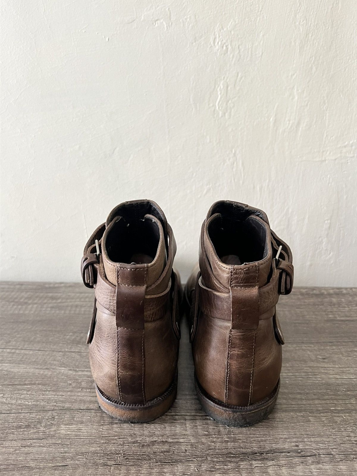 Dior DIOR HOMME BY KVA 2010 BUCKLE CREPE SOLE BOOTS HEDI SLIMANE Size US 9.5 / EU 42-43 - 10 Thumbnail