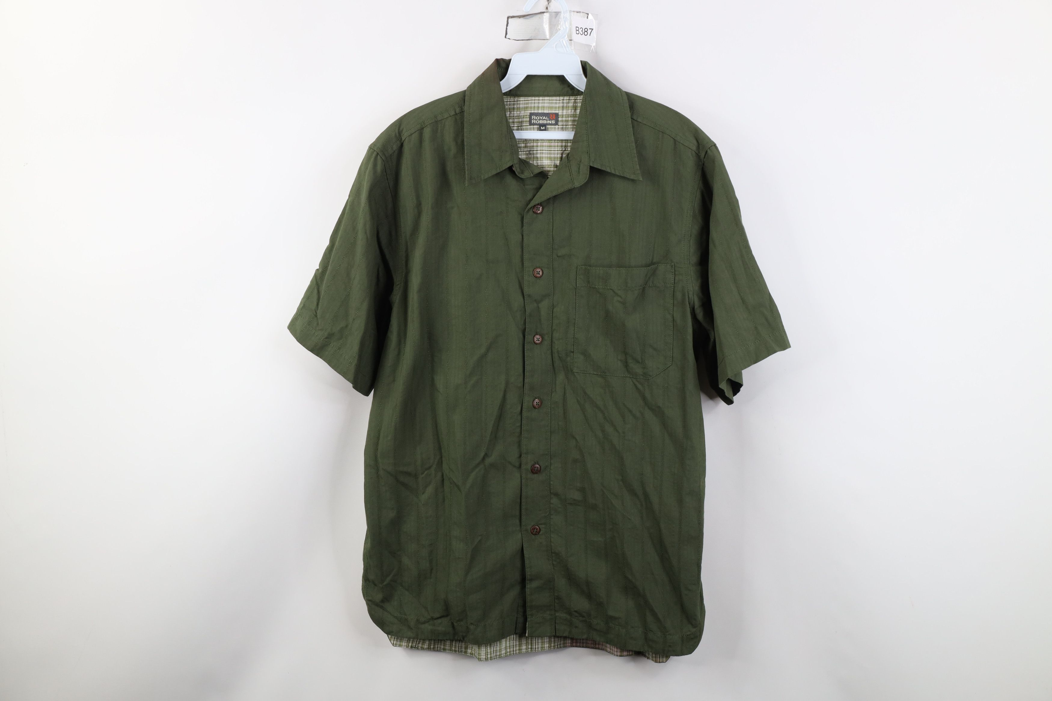 Vintage Vintage Y2K Royal Robbins Striped Short Sleeve Button Shirt Size US M / EU 48-50 / 2 - 1 Thumbnail