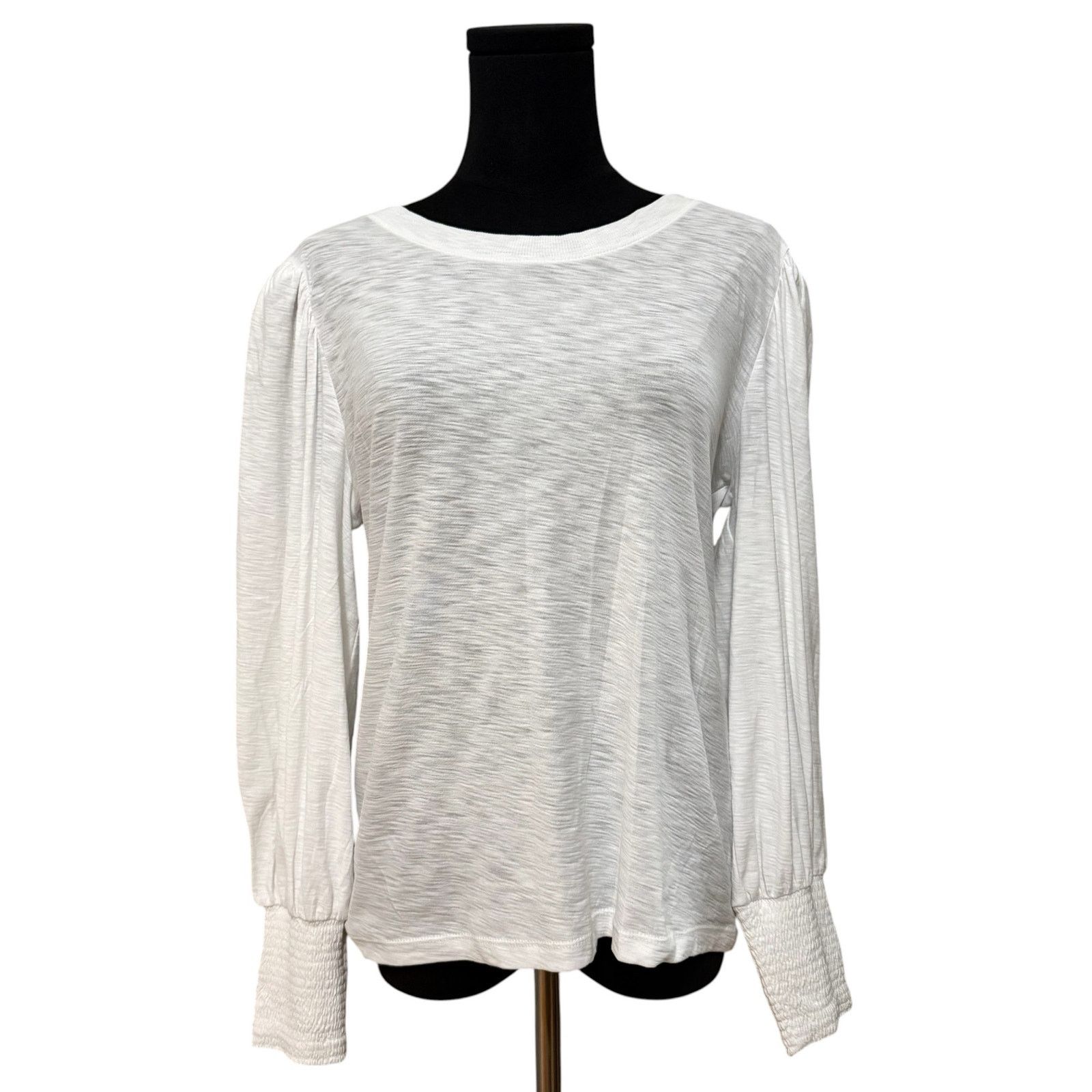Nation LTD Nation Loren Smocked Peasant Tee Top Pima Cotton Medium Size M / US 6-8 / IT 42-44 - 1 Thumbnail