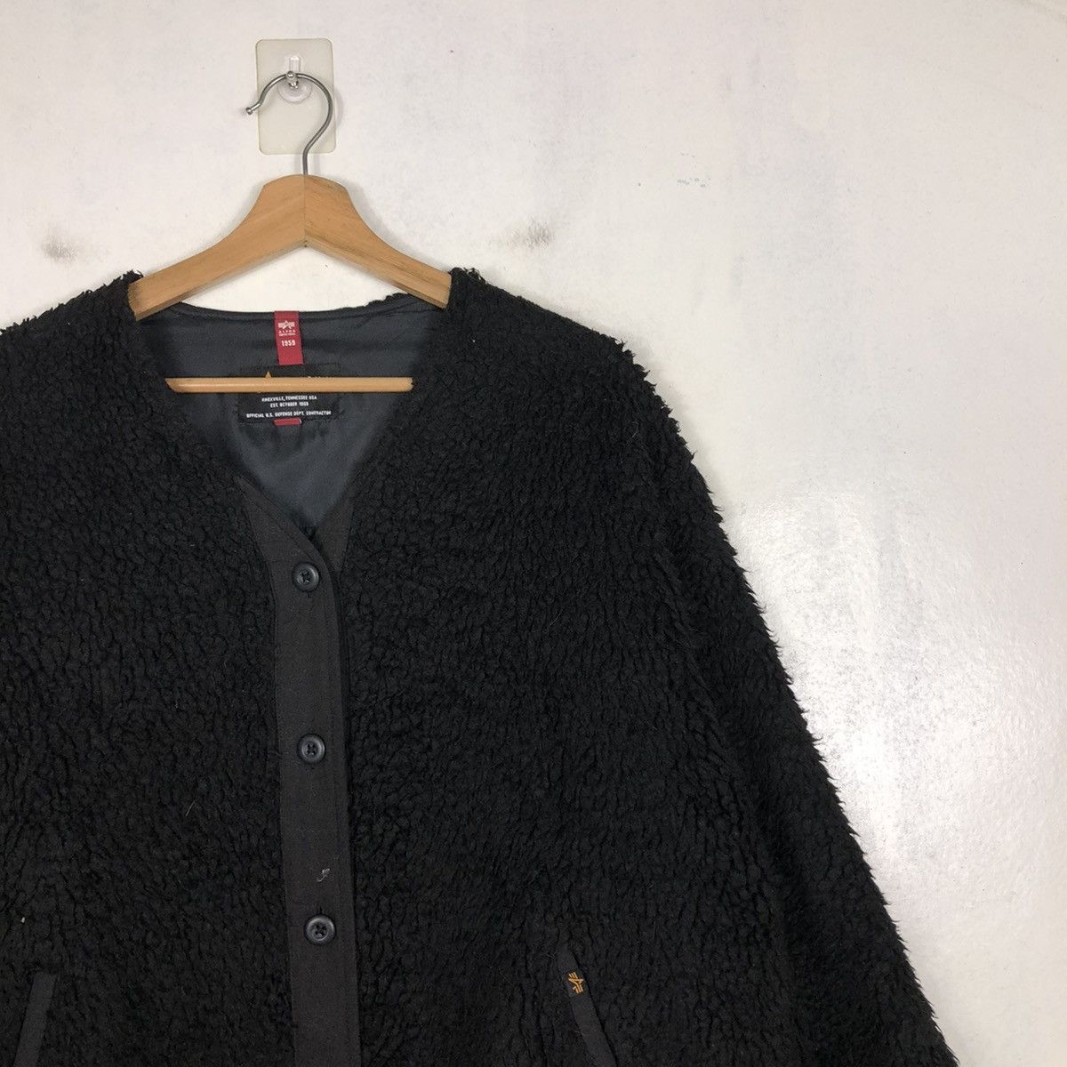 Alpha Industries 📌VINTAGE CROPPED FLEECE JACKET ALPHA INDUSTRIES Size US M / EU 48-50 / 2 - 8 Thumbnail