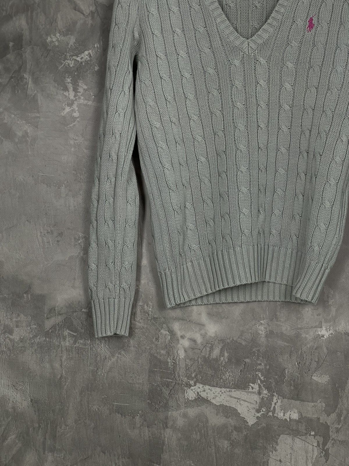 Polo Ralph Lauren × Ralph Lauren Ralph Lauren Cuble Knit V Neck Sweater Size S / US 4 / IT 40 - 5 Thumbnail