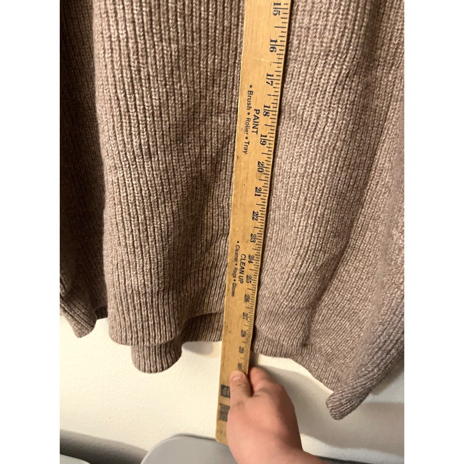 Vintage L.L. Bean Sweater Merino Lambs Wool Gore Wind Stopper 1/4 Zip Men’s XL Reg Brown Size US XL / EU 56 / 4 - 4 Thumbnail