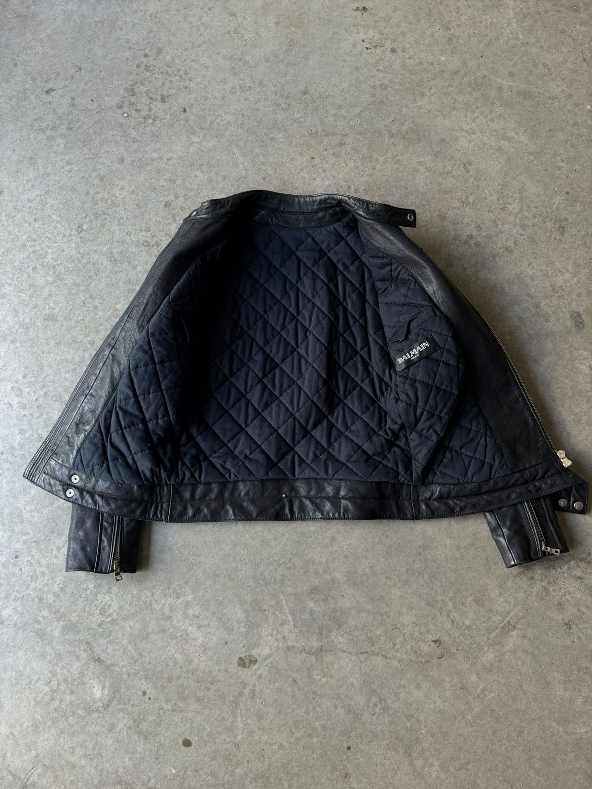 Balmain Balmain FW12 Leather Moto Jacket Size US M / EU 48-50 / 2 - 6 Thumbnail