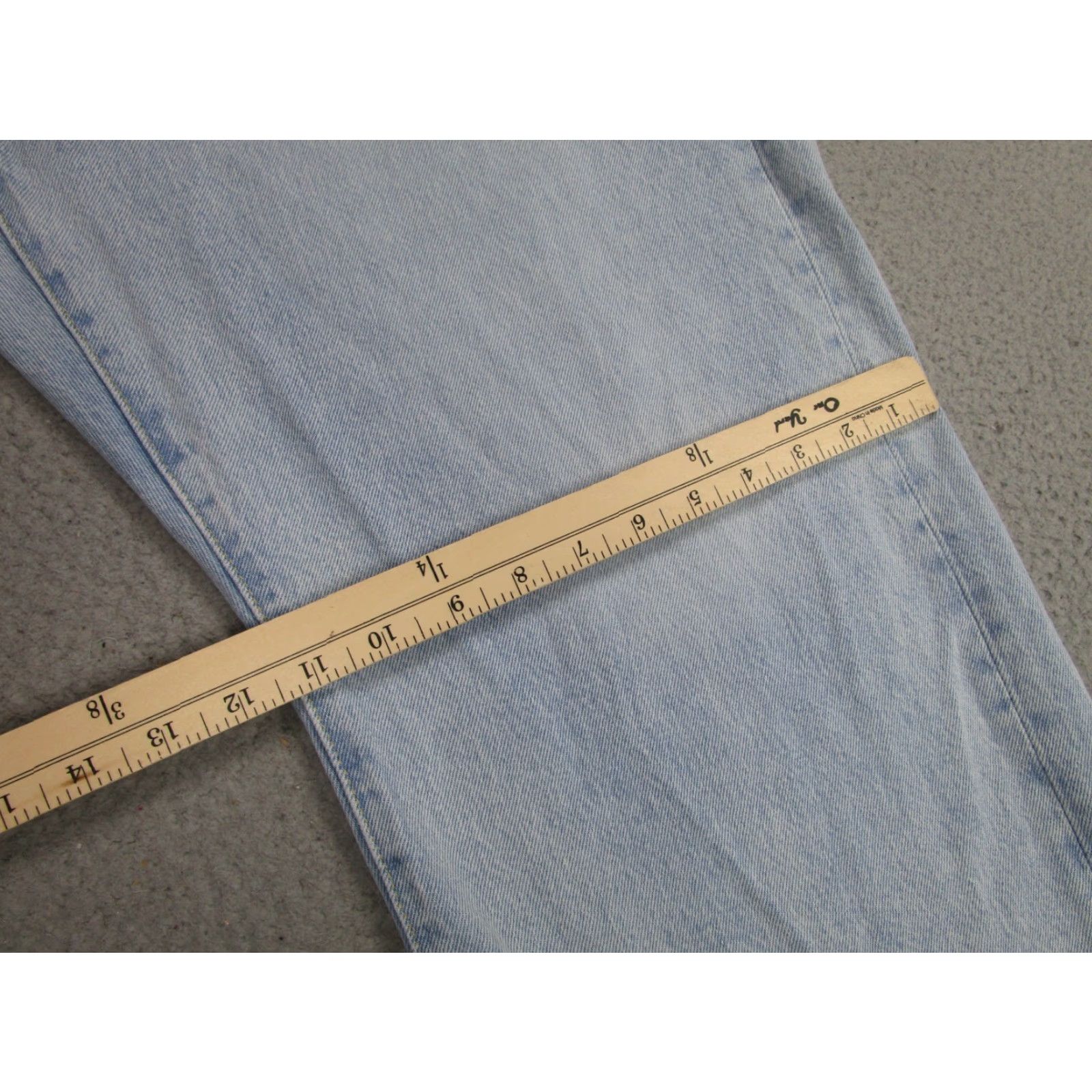 Levi's Levi's 501 Jeans Womens 20W M Plus Light Wash Blue Big E Premium Denim Straight Classic Vintage: No Size 42" / US 20 - 7 Thumbnail