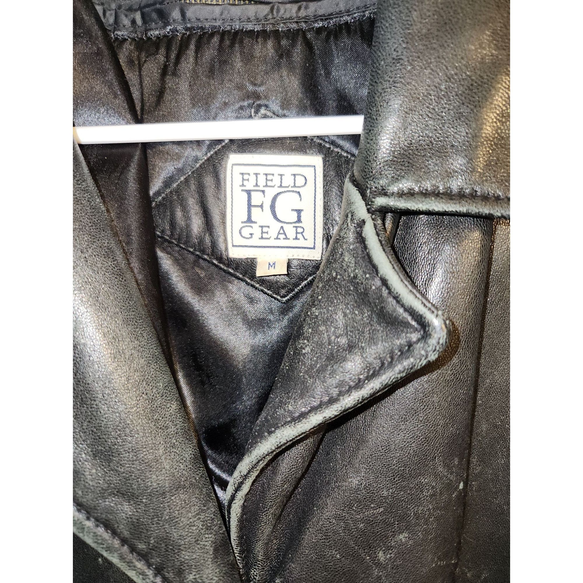 Vintage Field Gear Genuine Leather Coat Vtg Black Adult M Removable Size US M / EU 48-50 / 2 - 3 Thumbnail