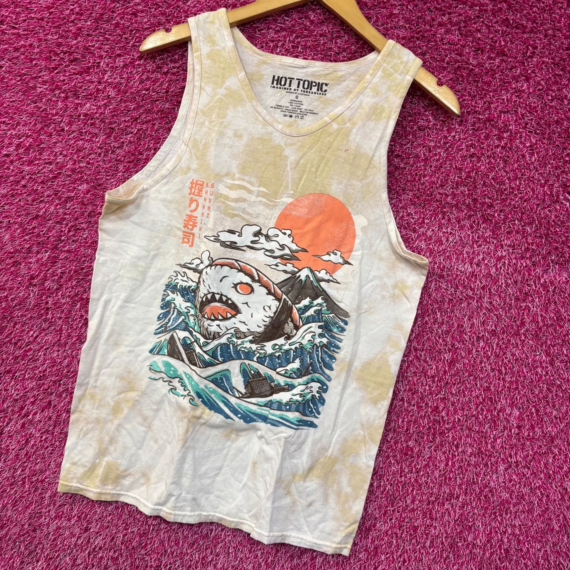 Hot Topic Sharkiri Sushi Cute Shark Sushi Tie Dye Tank Small Size US S / EU 44-46 / 1 - 3 Thumbnail