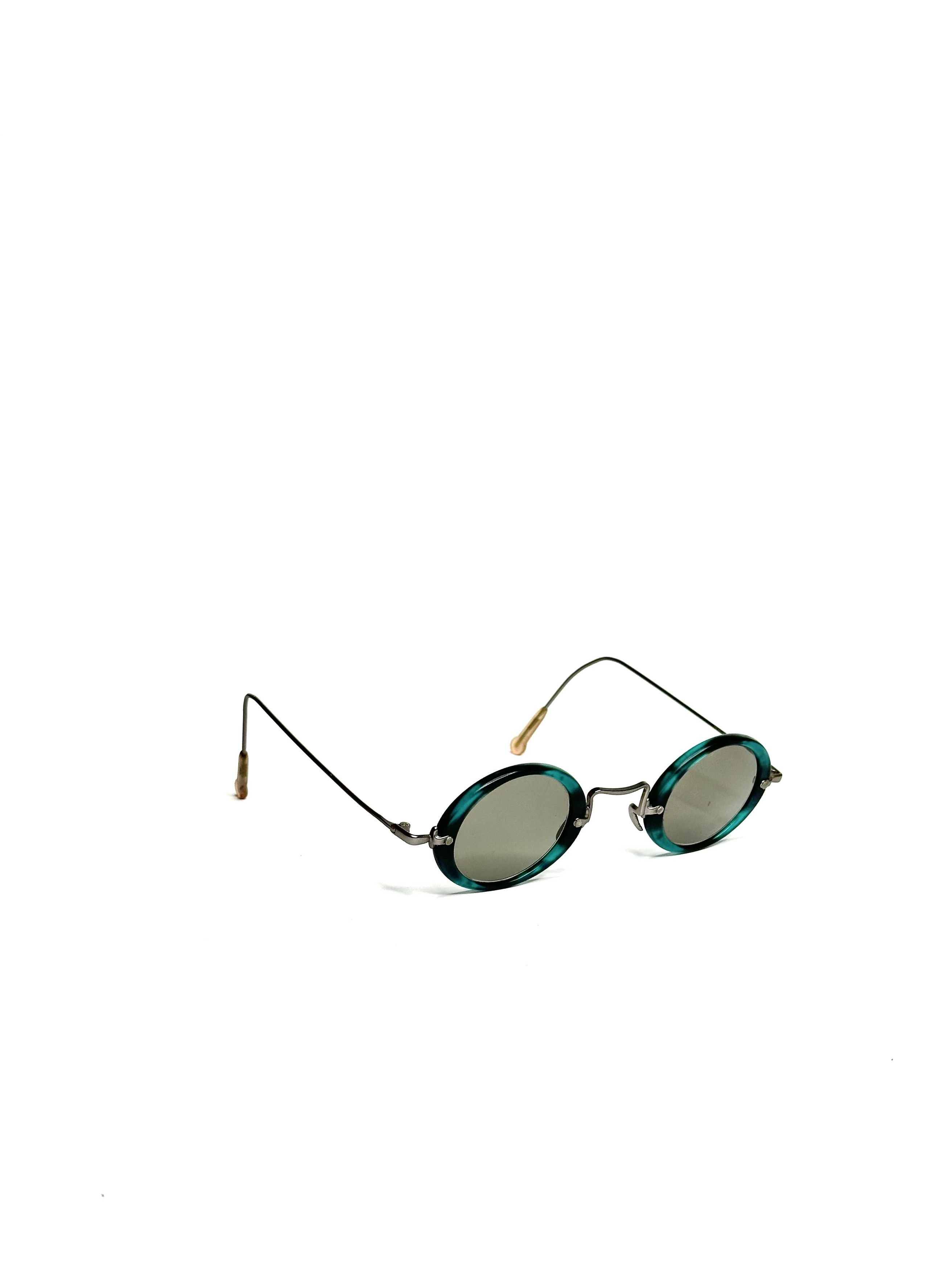 ESPIRIT Espirit round steampunk slim vintage military sunglasses Size ONE SIZE - 1 Thumbnail