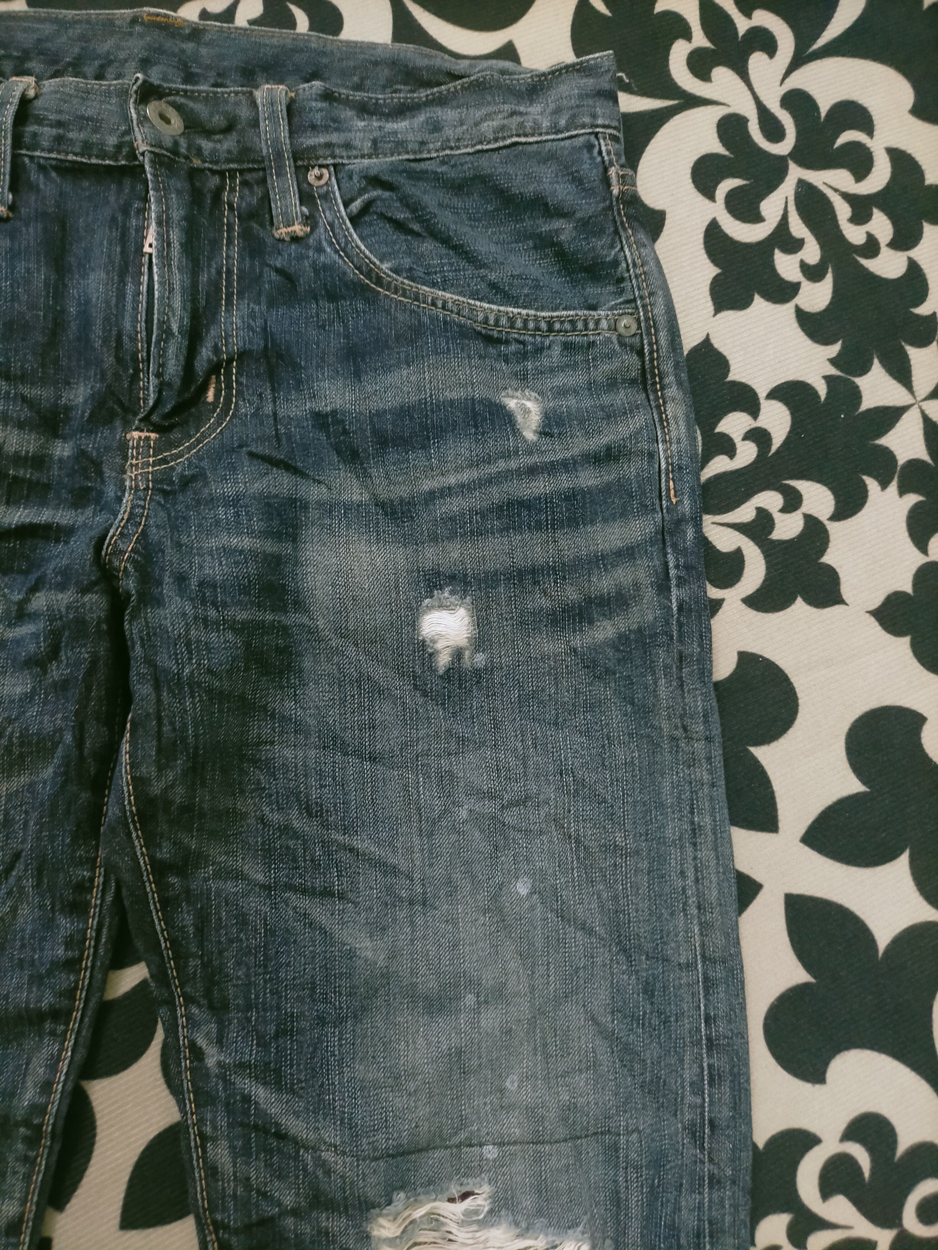 Edwin × Seditionaries 🔥 Distressed 🔥 Edwin 503VG Kurt Cobain Style Jeans Size US 30 / EU 46 - 3 Thumbnail