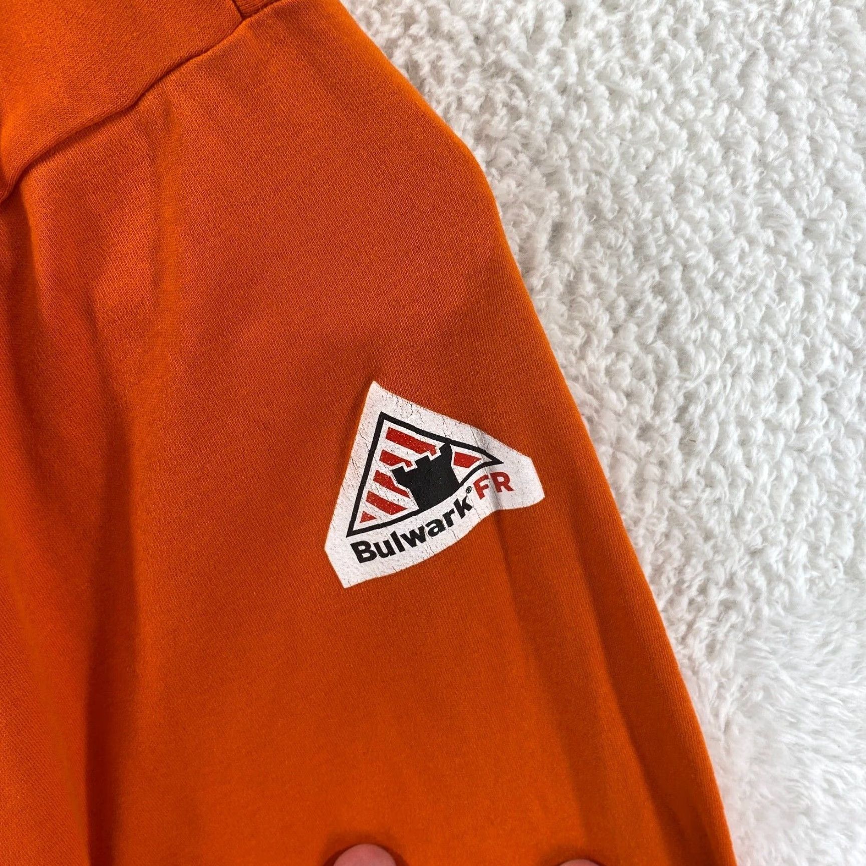 Vintage VINTAGE Bulwark Workwear FR Mens Size XL Flame Resistant Henley Orange Shirt Long Sleeve Size US XL / EU 56 / 4 - 4 Thumbnail