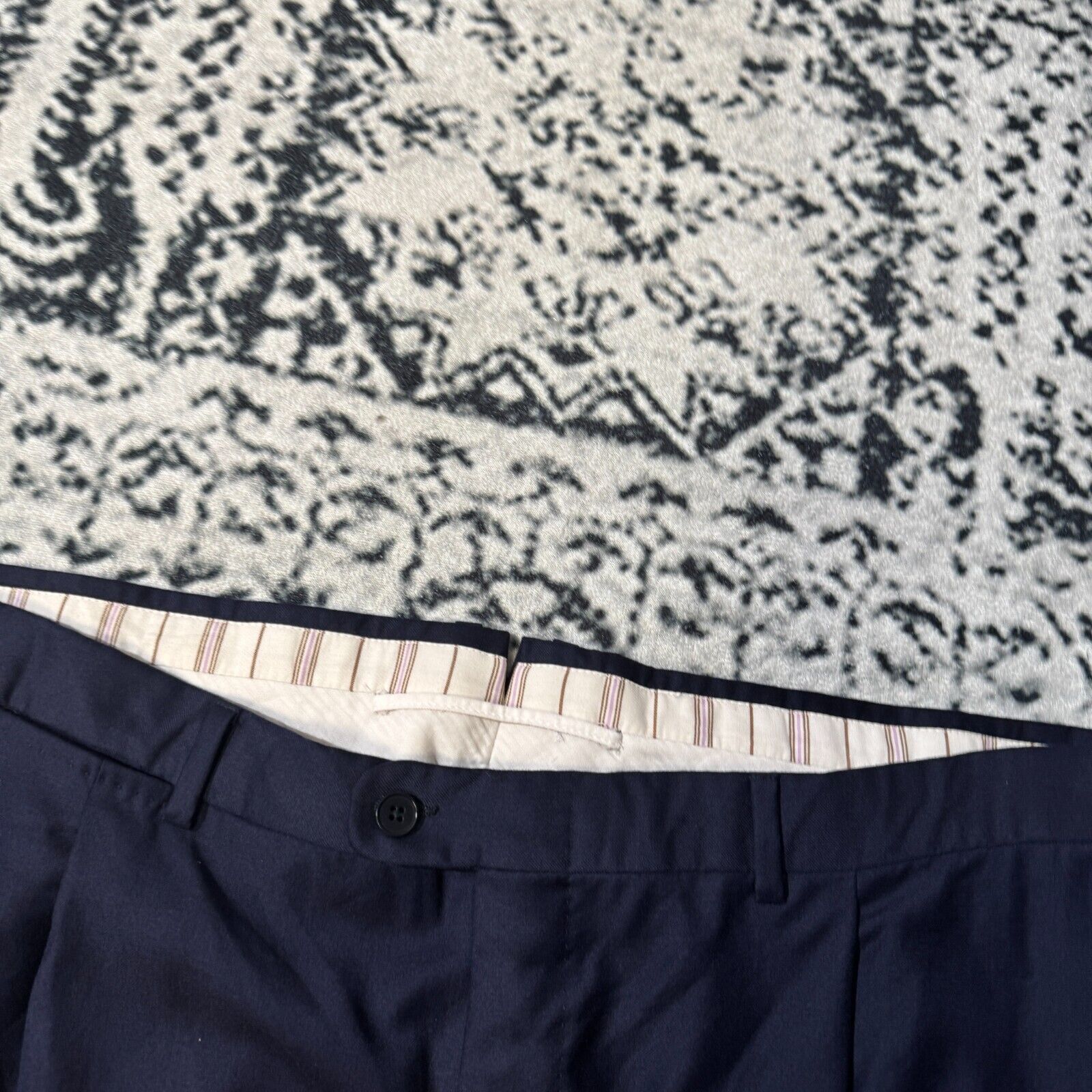Ermenegildo Zegna × Vintage Ermenegildo Zegna Navy Blue Wool Suit Pants Size 62 IT Size US 40 / EU 56 - 7 Thumbnail