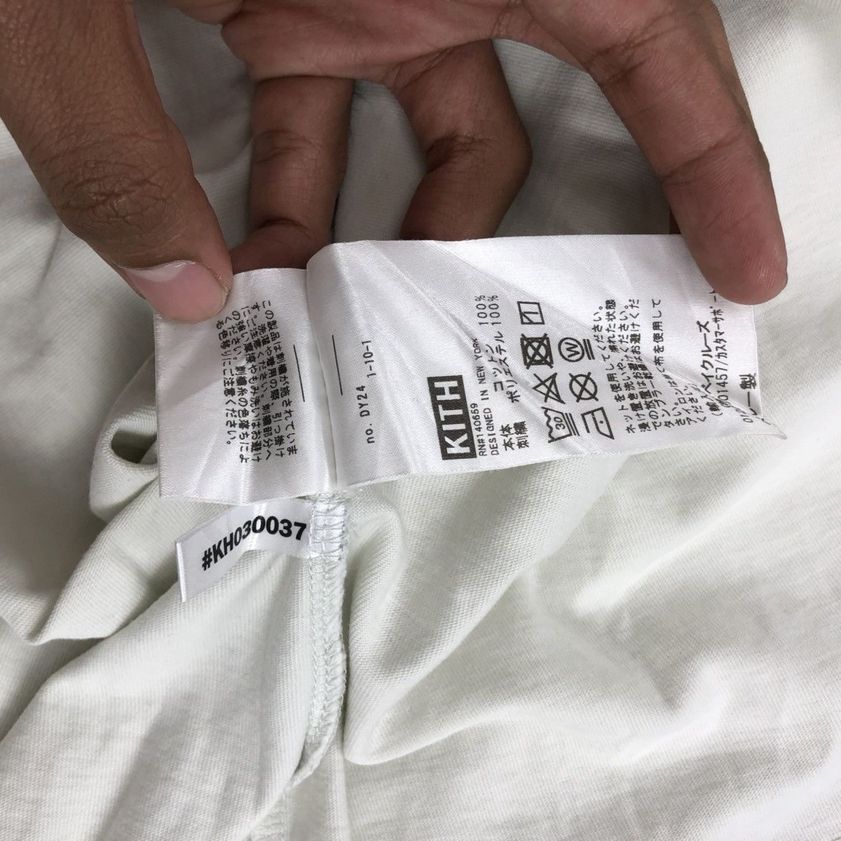 Kith SS21 Kith Serif Spell Out Logo Embroidered Long Slevee Size US L / EU 52-54 / 3 - 8 Thumbnail