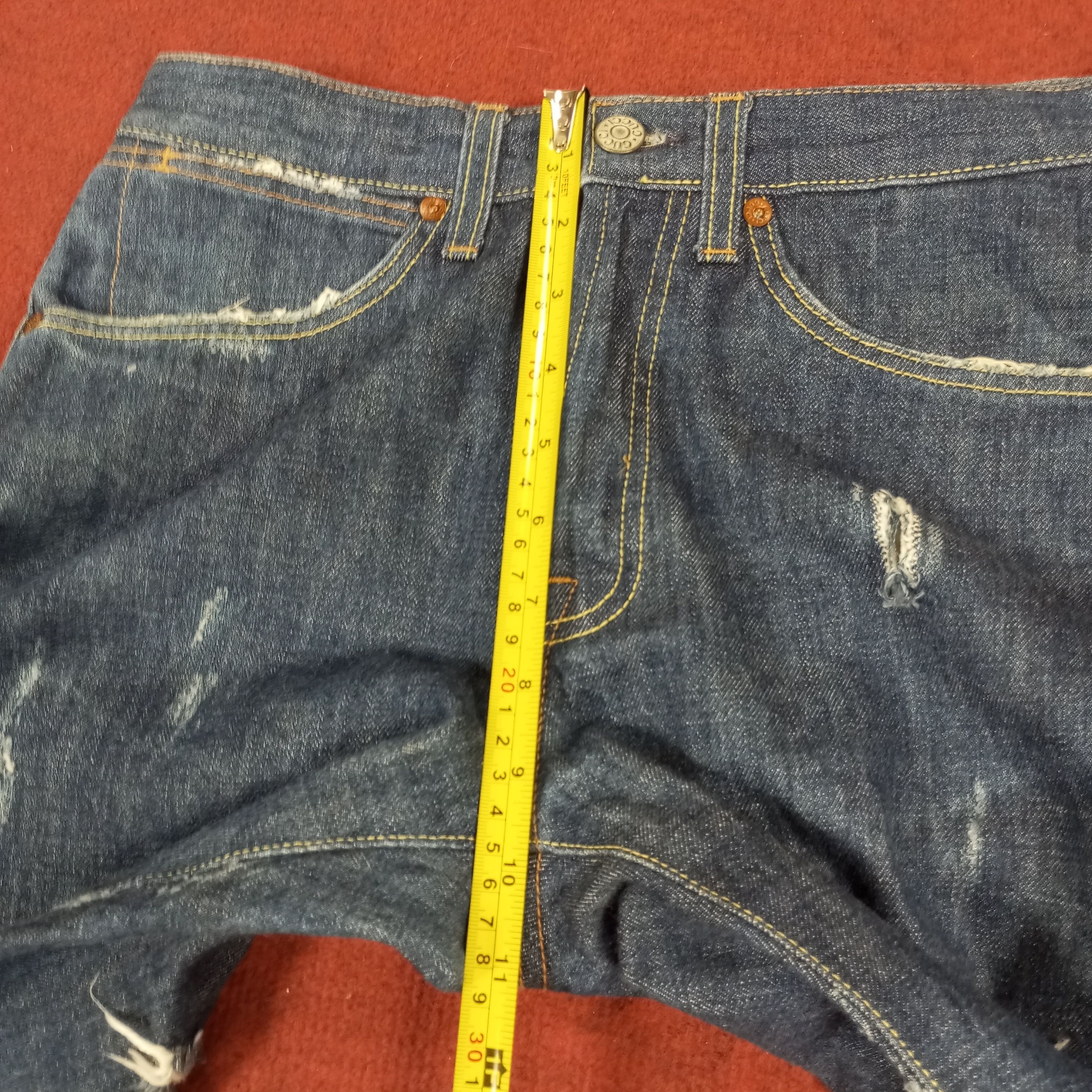 Gucci × Vintage Gucci Luxury Brand Distressed Short Jeans Size US 27 - 8 Thumbnail