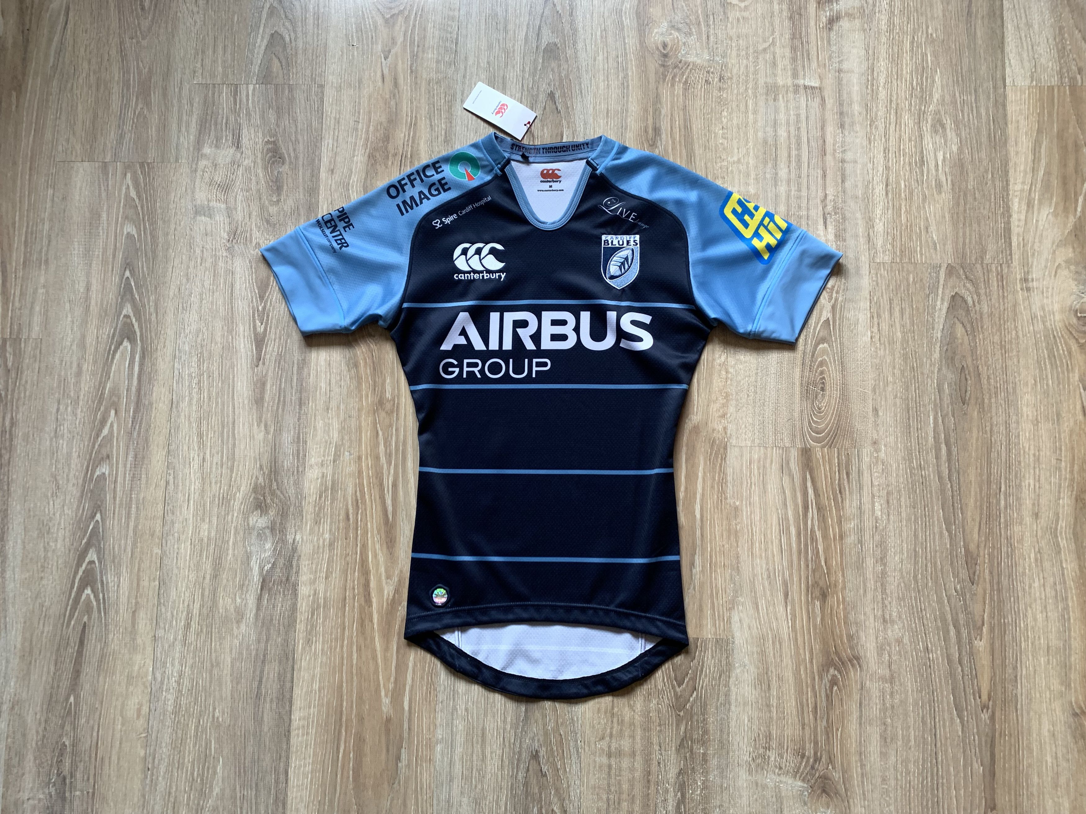Canterbury of New Zealand Canterbury Cardiff Blues Home Rugby Jersey Size US M / EU 48-50 / 2 - 1 Thumbnail