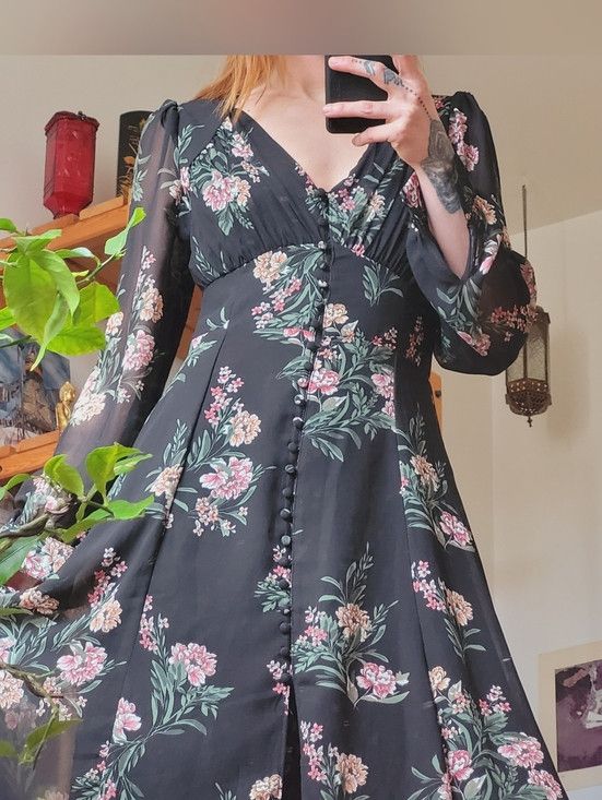 ASTR The Label Astr The Label Cottagecore Floral long sleeve Maxi Dress - S Size S / US 4 / IT 40 - 3 Thumbnail