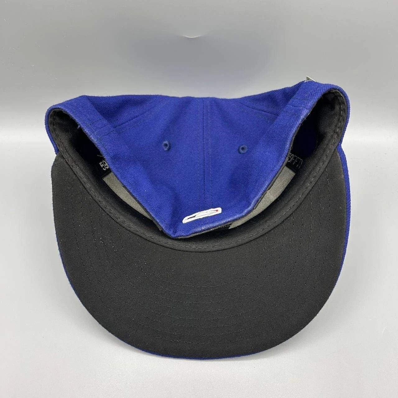 New Era Los Angeles LA Dodgers Hat Men 7 1/8 Blue MLB Fitted Cap Size ONE SIZE - 5 Thumbnail