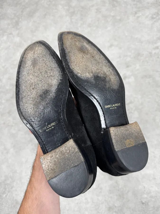 Saint Laurent Paris Saint Laurent Black Suede Leather Boots Size US 7 / EU 40 - 5 Thumbnail