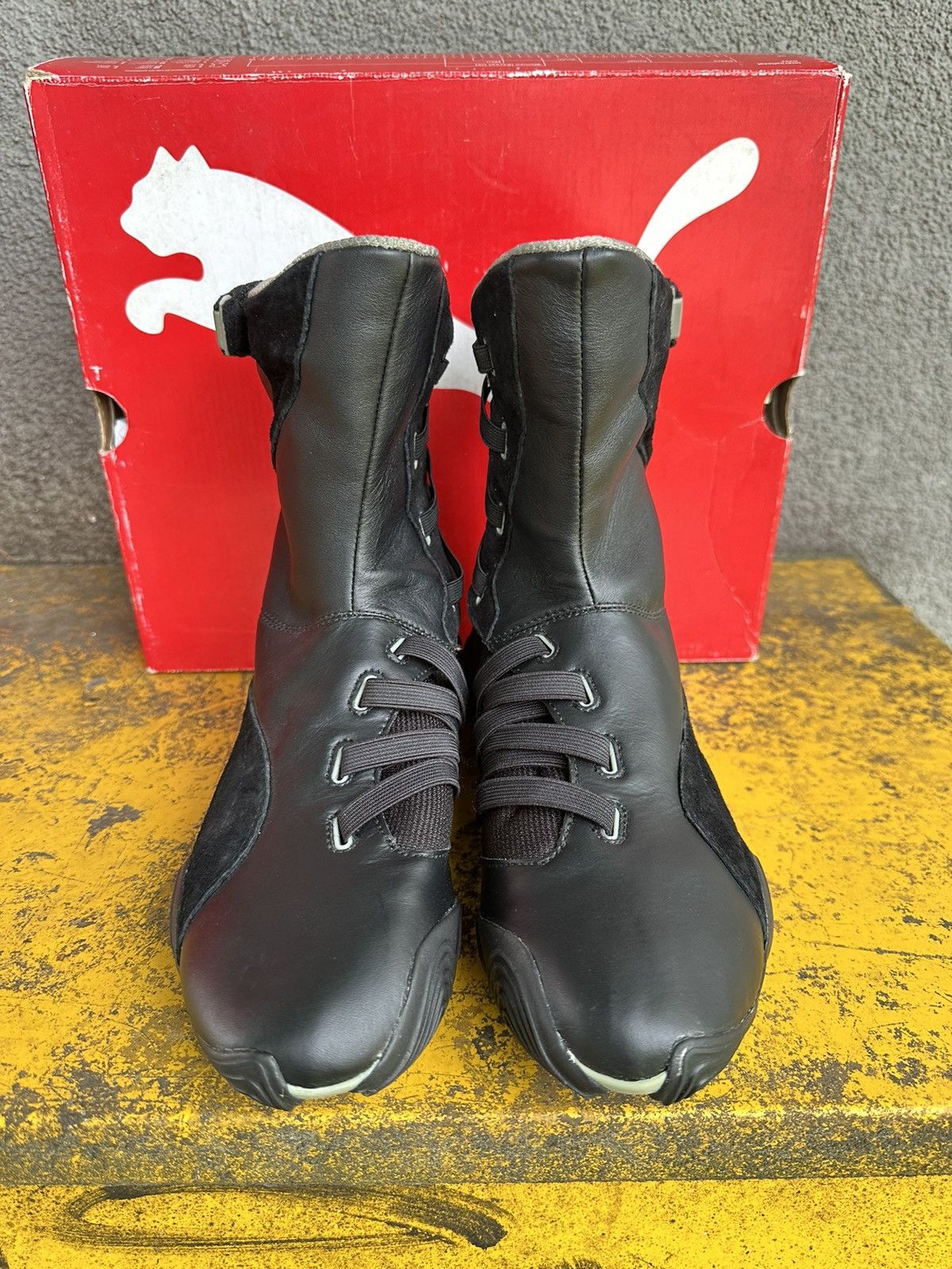 Puma Puma Slidre mid moto boots vintage shoes archive mostro Size US 9 / IT 39 - 4 Thumbnail