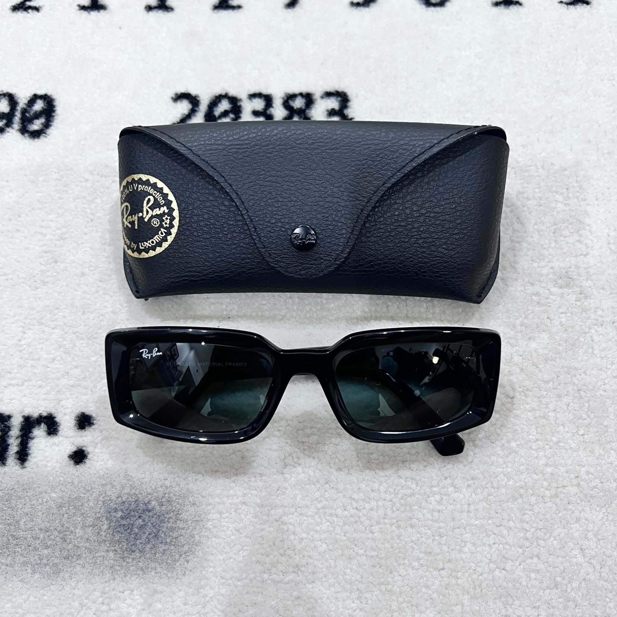 RayBan Ray-Ban Kiliane RB4395 F Bio Based Frame Square Sunglasses Size ONE SIZE - 1 Thumbnail