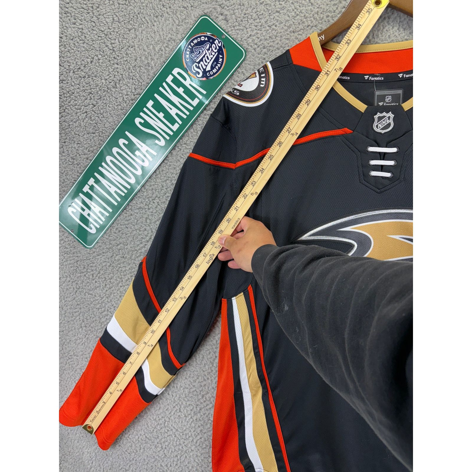 NHL Fanatics Anaheim Ducks NHL Ice Hockey Jersey Mens Medium M Size US M / EU 48-50 / 2 - 3 Thumbnail