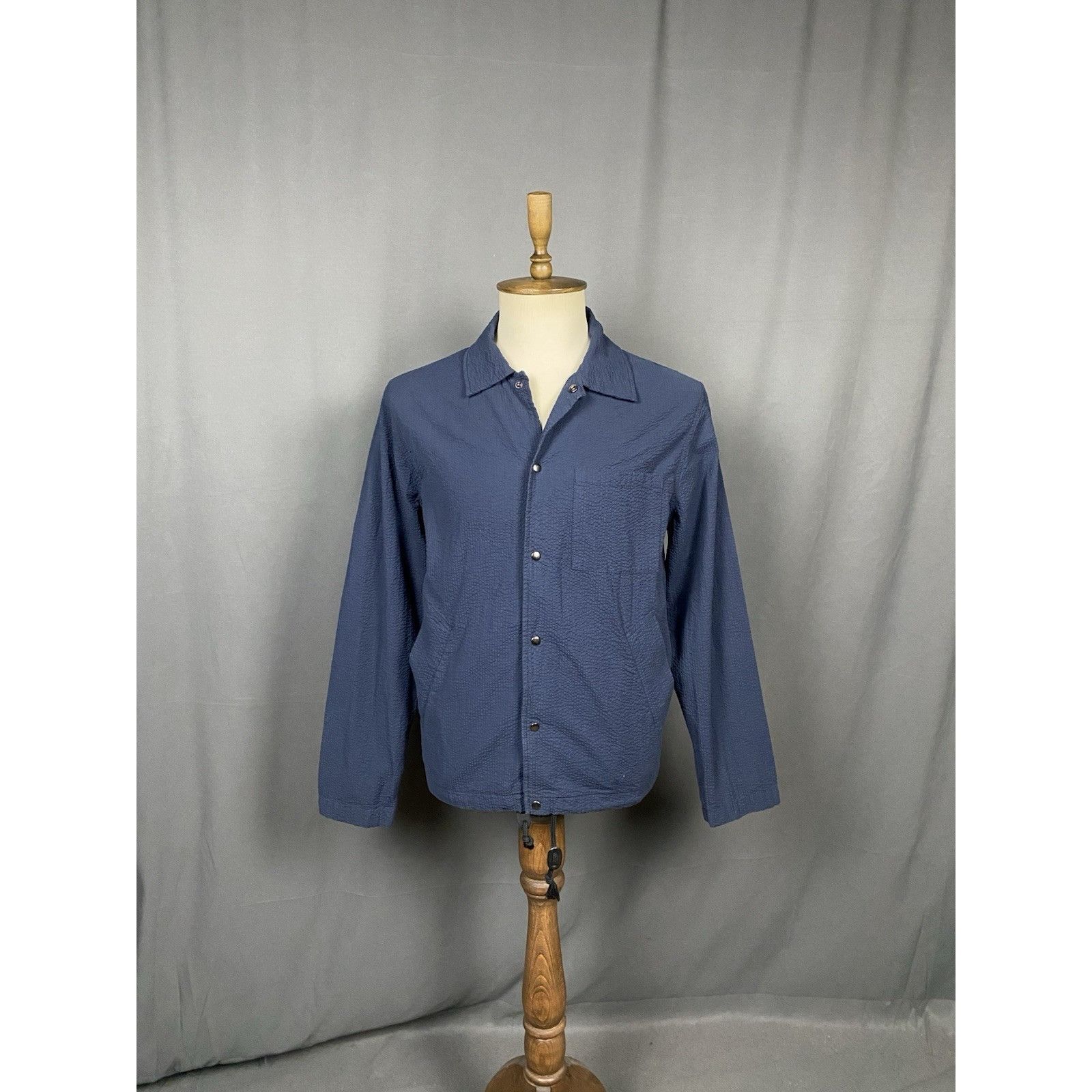 Universal Works MINT! Universal Works Porto Men's Blue Overshirt Coach Jacke Size US L / EU 52-54 / 3 - 7 Thumbnail