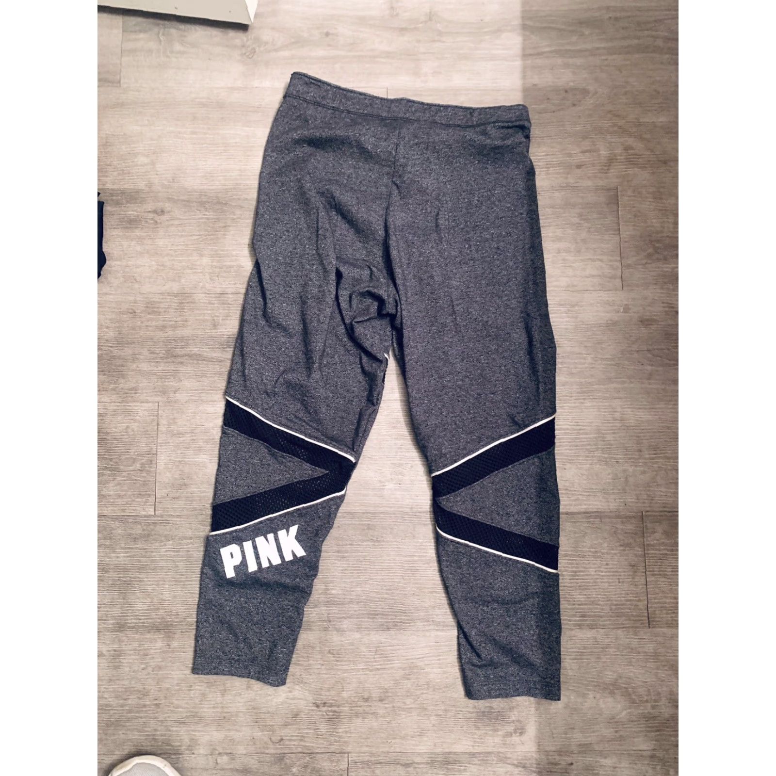 Vintage VINTAGE not included; final title: WOMEN'S VICTORIA'S SECRET~PINK~GRAY LEGGINS~SIZE LARGE~LEGINGS~WOMEN's Size 36" / US 14 / IT 50 - 3 Thumbnail