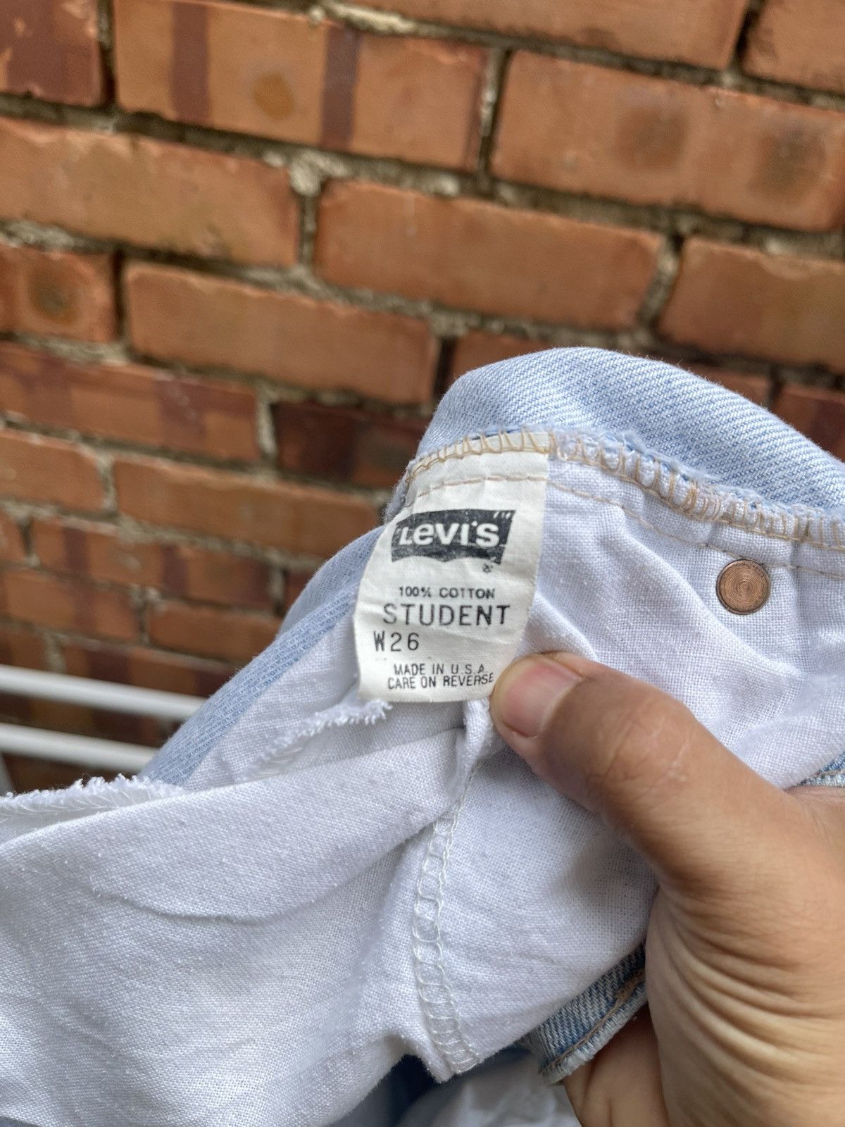 Levi's Levis Orange Tab 550 Student Jean Shorts made in USA Size US 26 / EU 42 - 13 Thumbnail