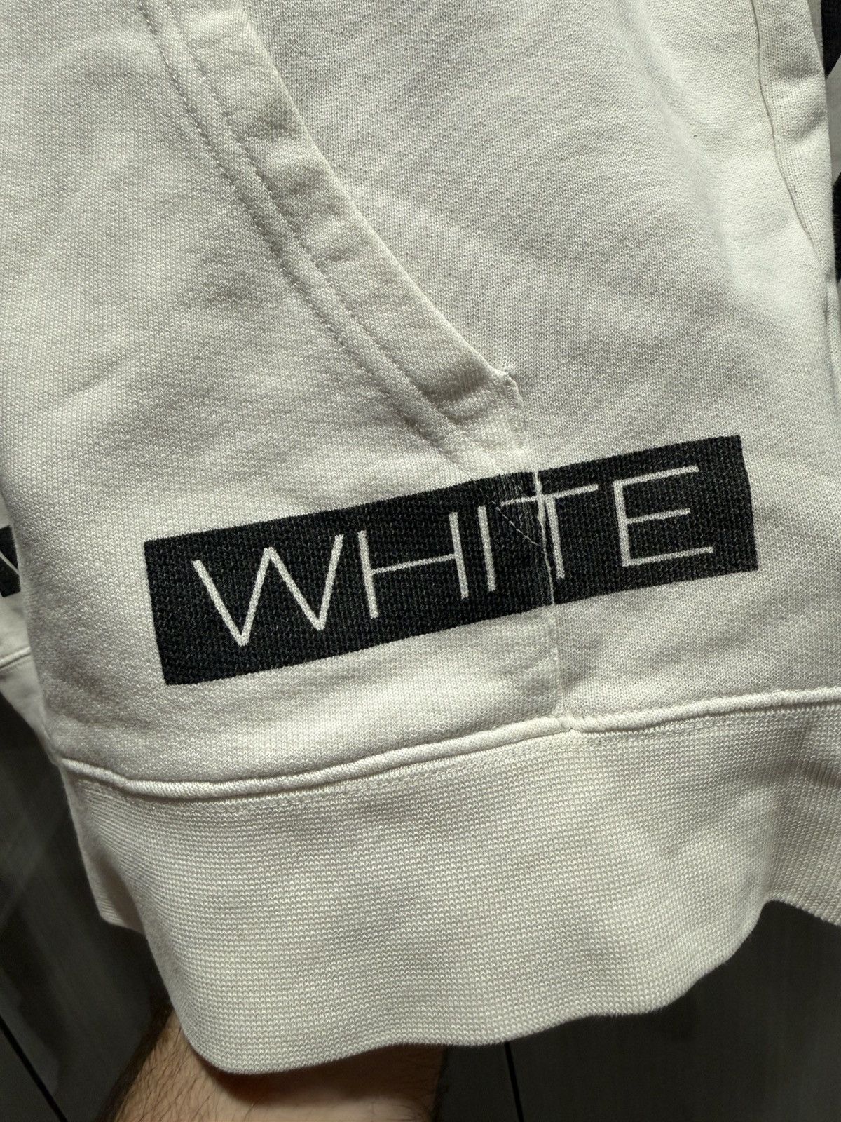 Off-White Off White Blue Collar White Hoodie Size US M / EU 48-50 / 2 - 3 Thumbnail