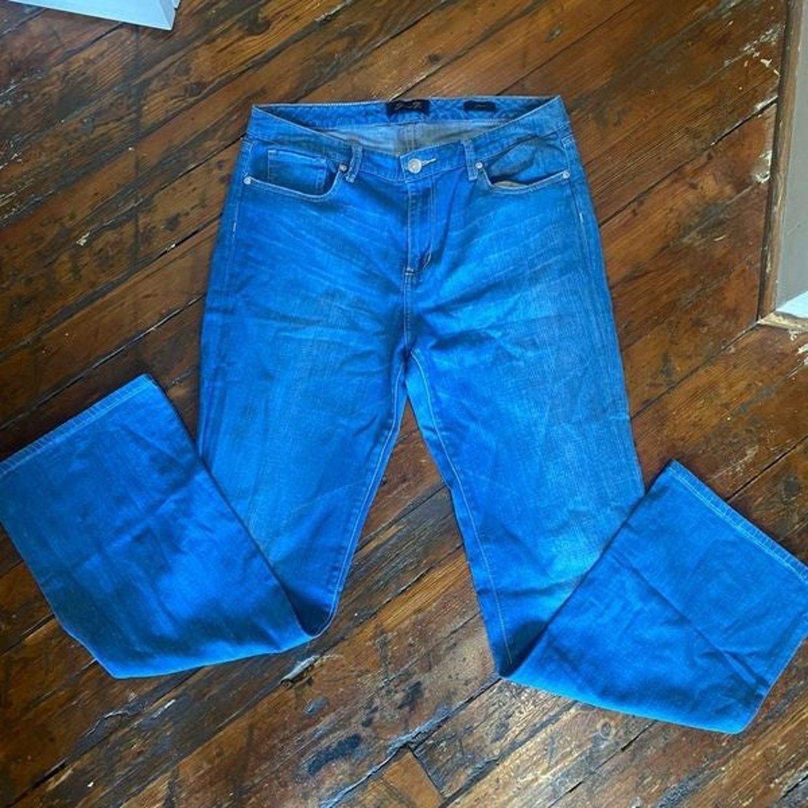 7 For All Mankind 7 for All Mankind Flare Blue Jeans Size 12, MSRP $228 Size 34" / US 12 / IT 48 - 3 Thumbnail