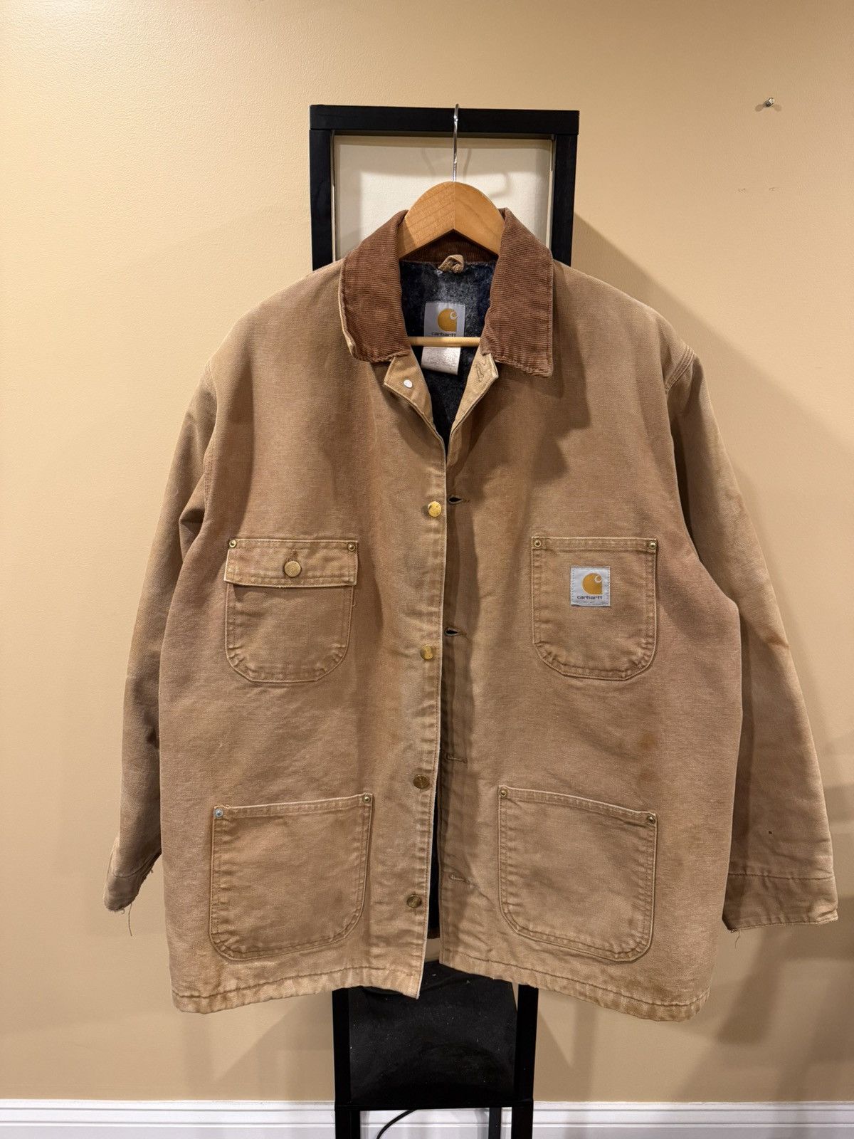 Carhartt Vintage Carhartt Chore Blanket Lined Work Wear Canvas Jacket Size US XL / EU 56 / 4 - 15 Thumbnail