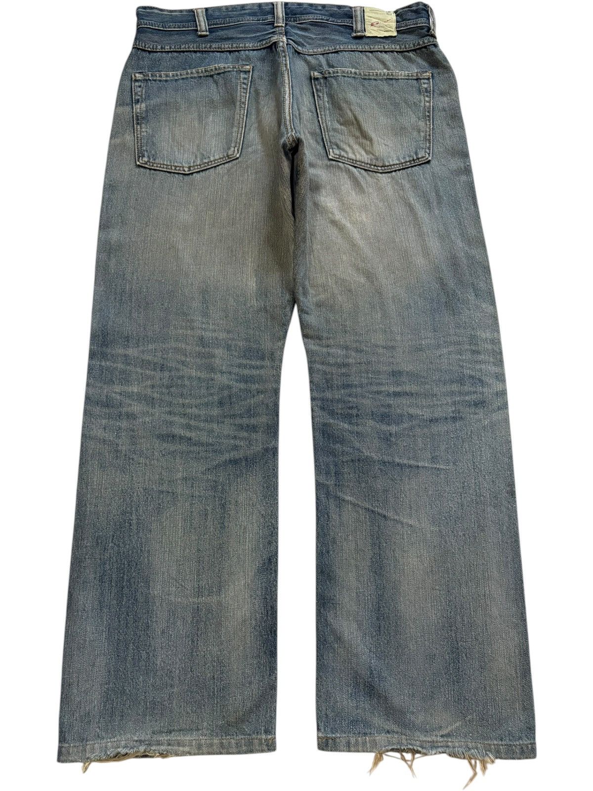 Japanese Brand Vintage Japanese Brand Faded Rusty Wash Distress Baggy Jeans Size US 34 / EU 50 - 2 Thumbnail