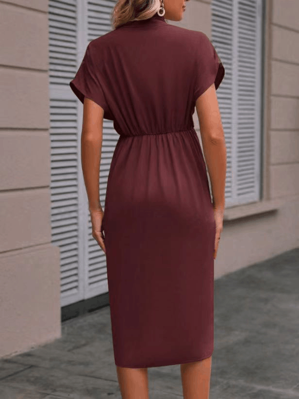 Other Summer Fashion V-neck Short Sleeve Dresses Women Size L / US 10 / IT 46 - 2 Thumbnail