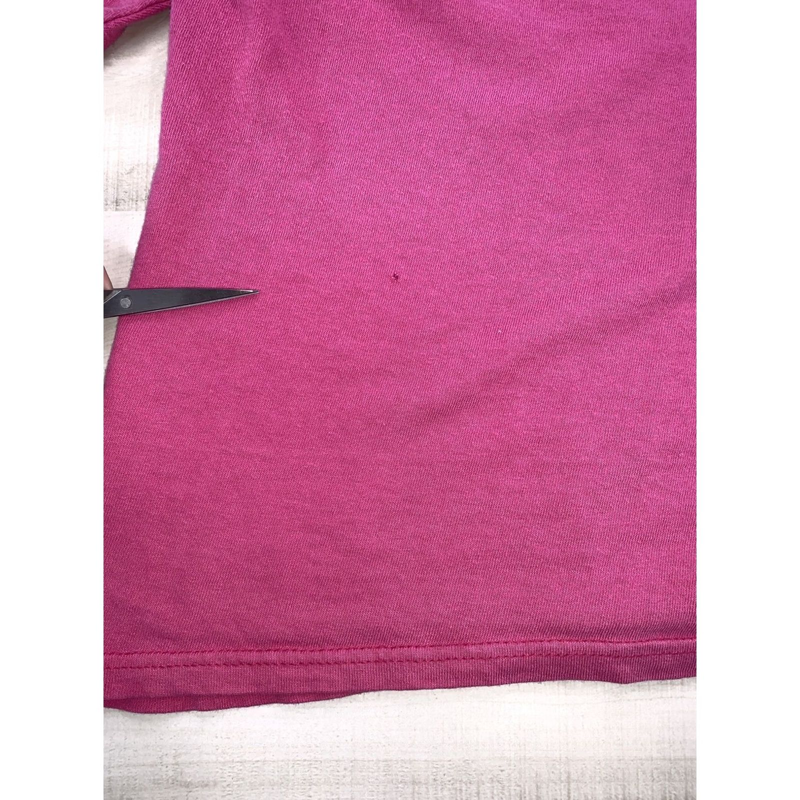 Pinko Vintage Pink Long Sleeve Shirt Michigan Graphics Womens XL Cotton Blend 90s Sports College University T-Shirt Size XL / US 12-14 / IT 48-50 - 5 Thumbnail