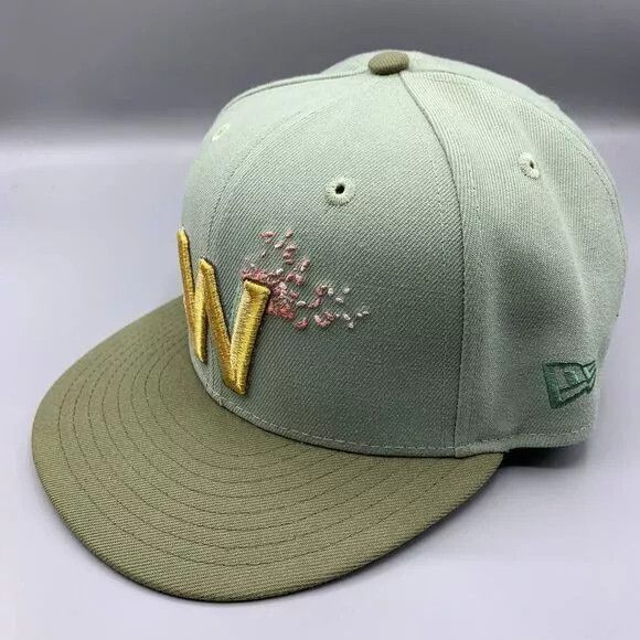 New Era Washington Nationals Hat Men 7 1/2 59Fifty New Era Fitted Size ONE SIZE - 3 Thumbnail