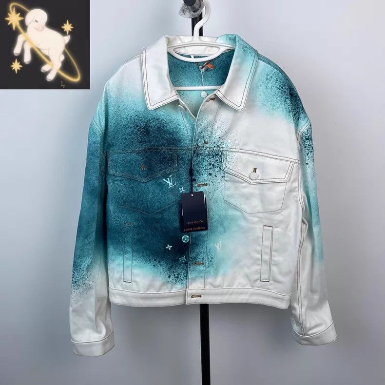 Louis Vuitton Louis Vuitton 23SS spray-painted starry sky white and blue Size US M / EU 48-50 / 2 - 1 Thumbnail