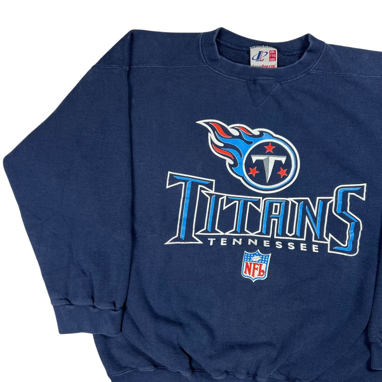 Logo Athletic × NFL × Vintage Vintage 90s Logo Athletic Tennessee Titans Crewneck (XXL) Size US XXL / EU 58 / 5 - 4 Thumbnail