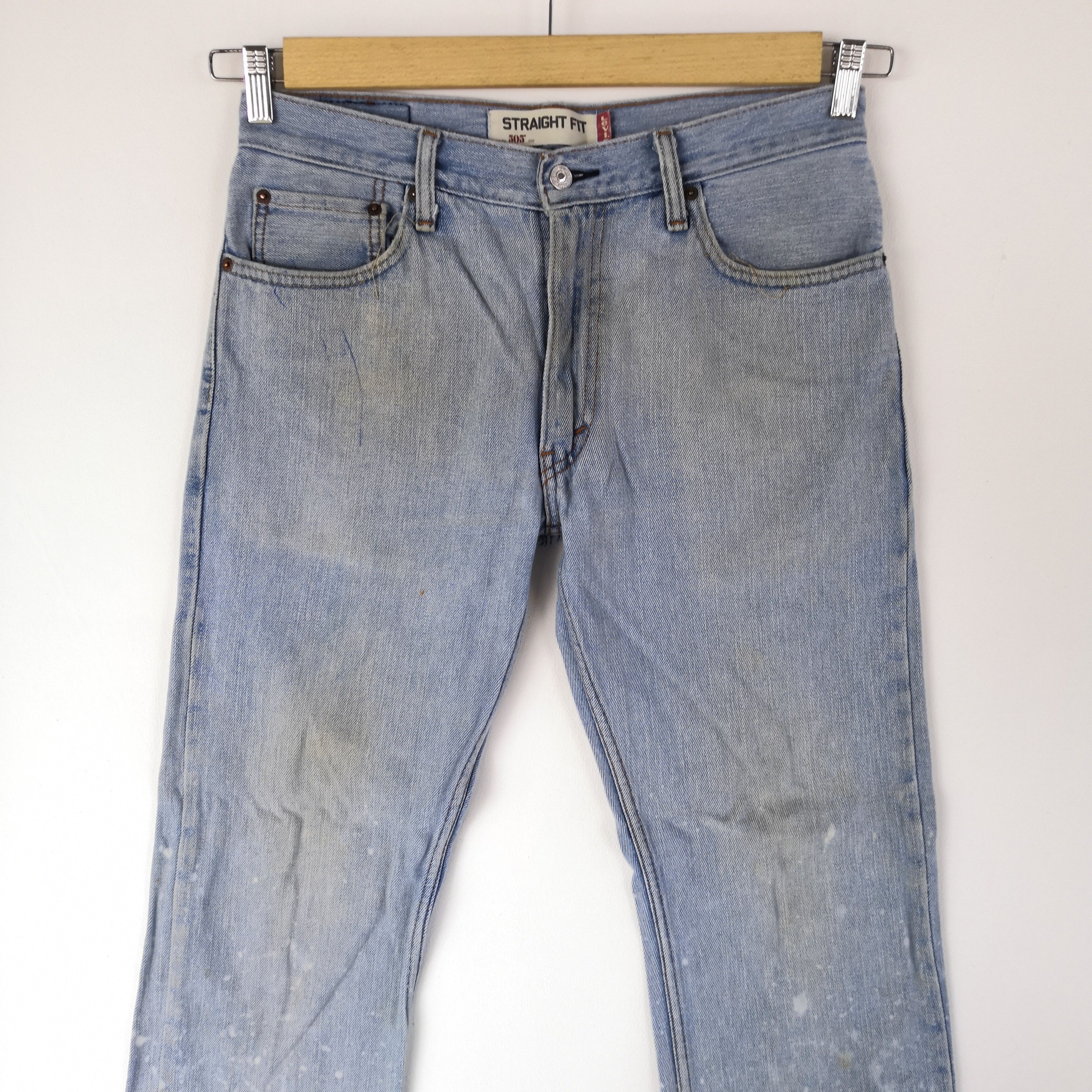 Levi's Vintage Y2K Levis 505 Light Wash Denim Levi's Faded Jeans Size US 32 / EU 48 - 3 Thumbnail