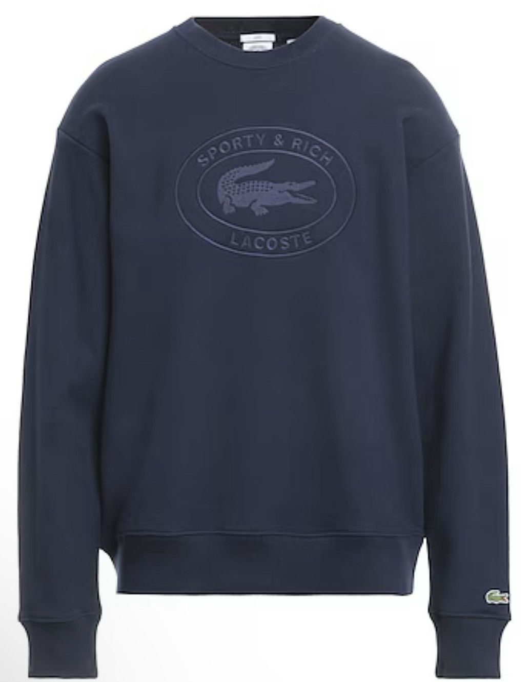 Lacoste Sporty & Rich x Lacoste logo-embroidered fleece sweatshirt Size S / US 4 / IT 40 - 1 Thumbnail