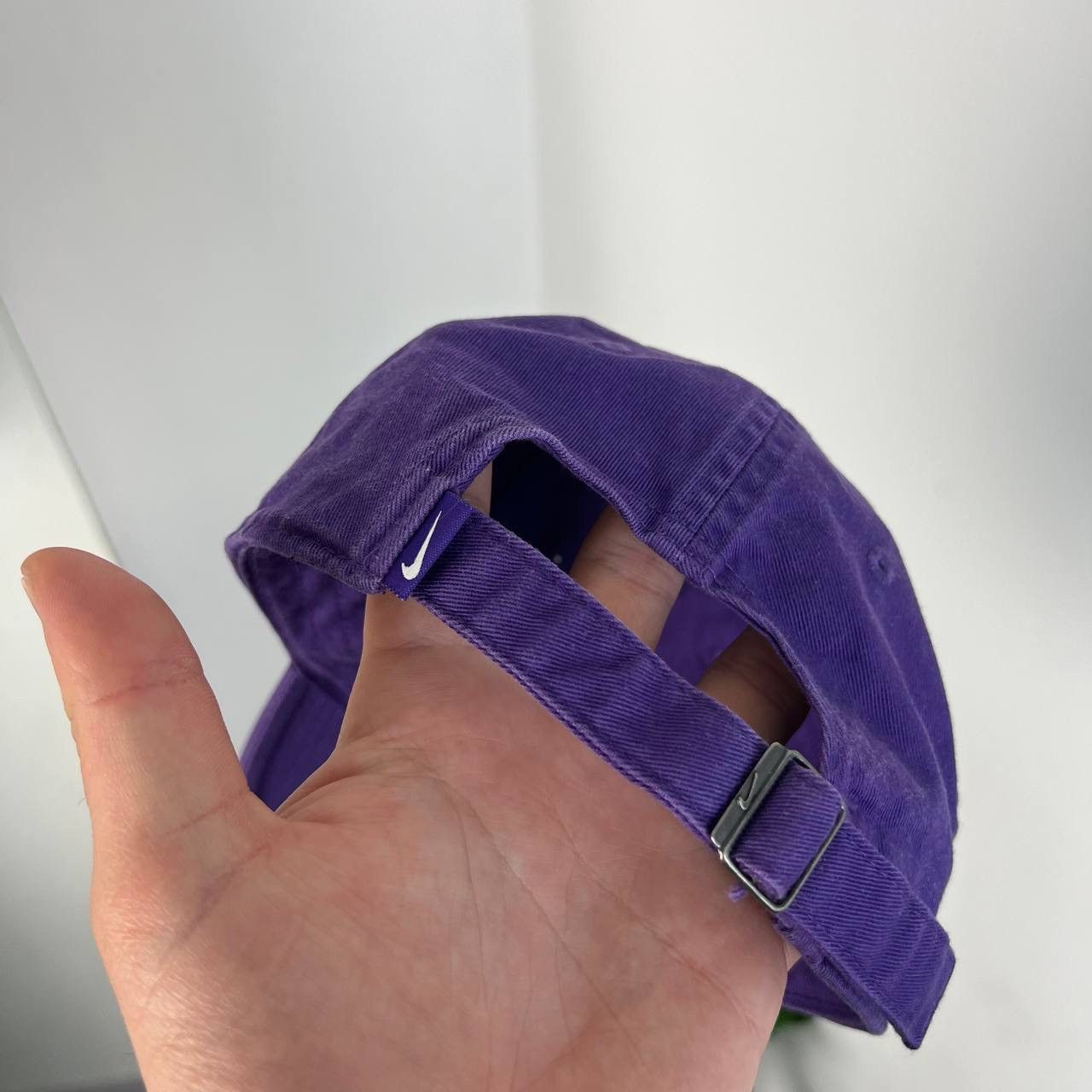 Nike Vintage Y2K Nike Swoosh Purple Baseball Cap Size ONE SIZE - 3 Thumbnail